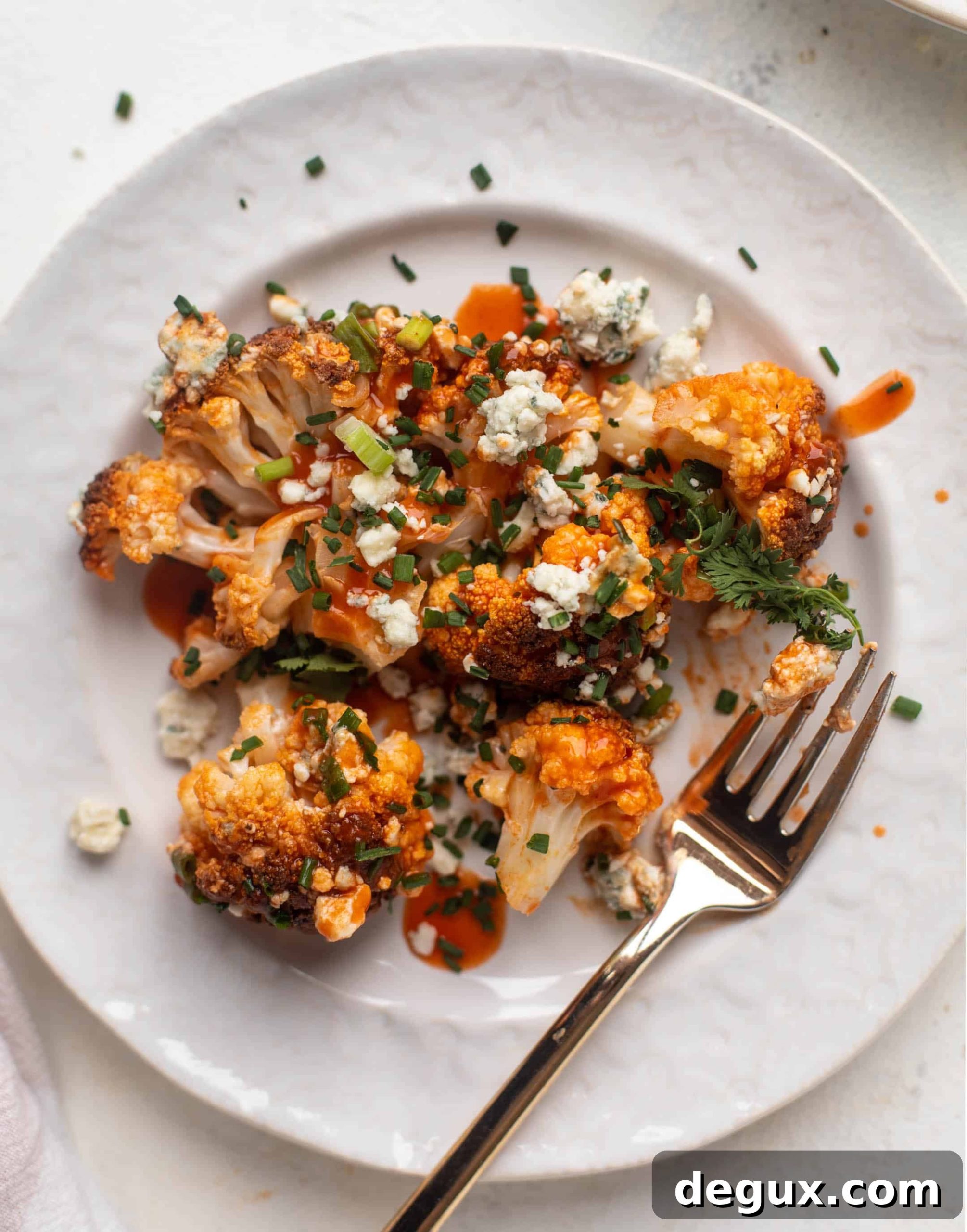 whole roasted buffalo cauliflower