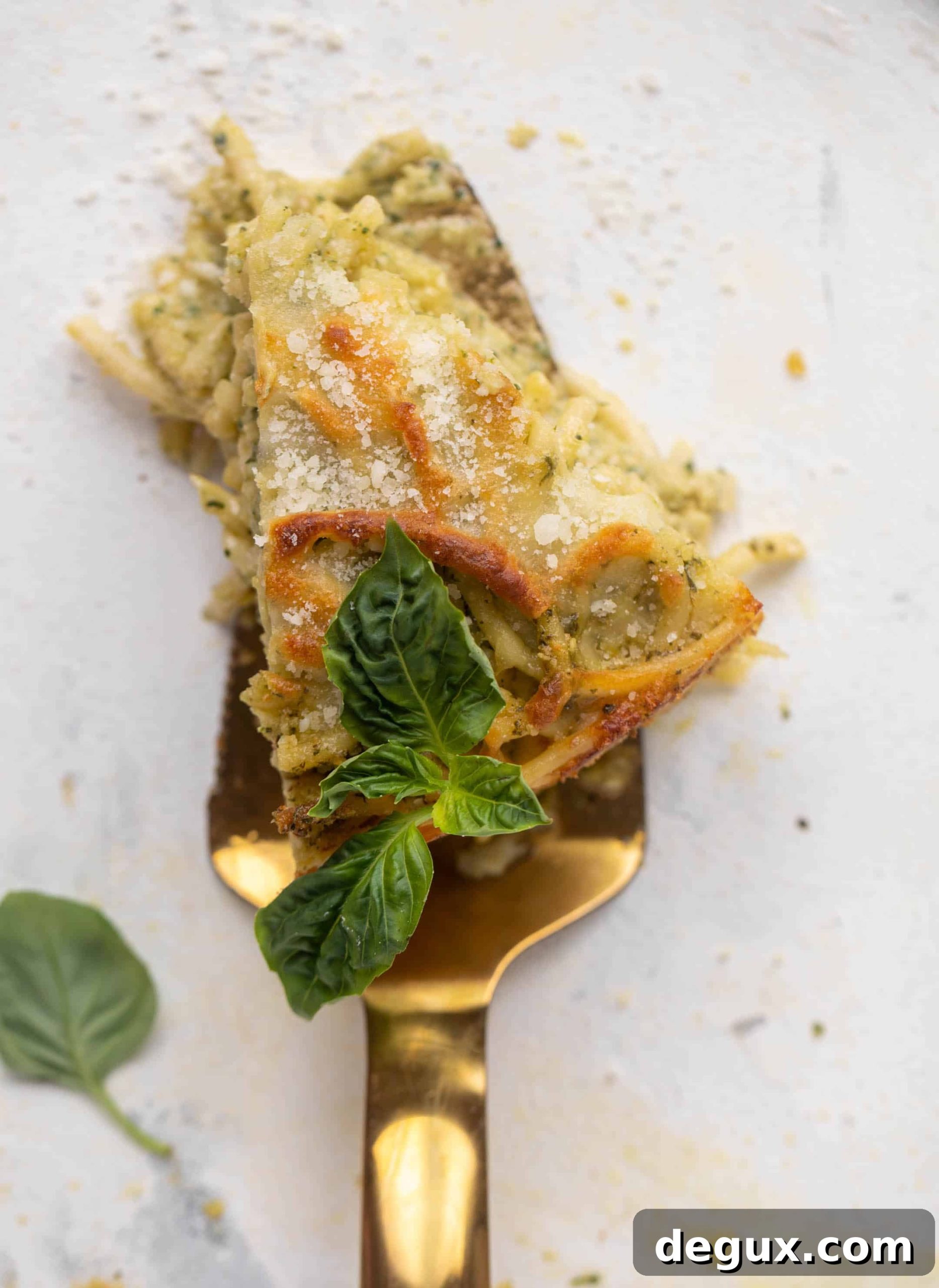 Pesto Bucatini Pie Recipe: Creamy Baked Pasta with Basil 9 pesto pasta pie