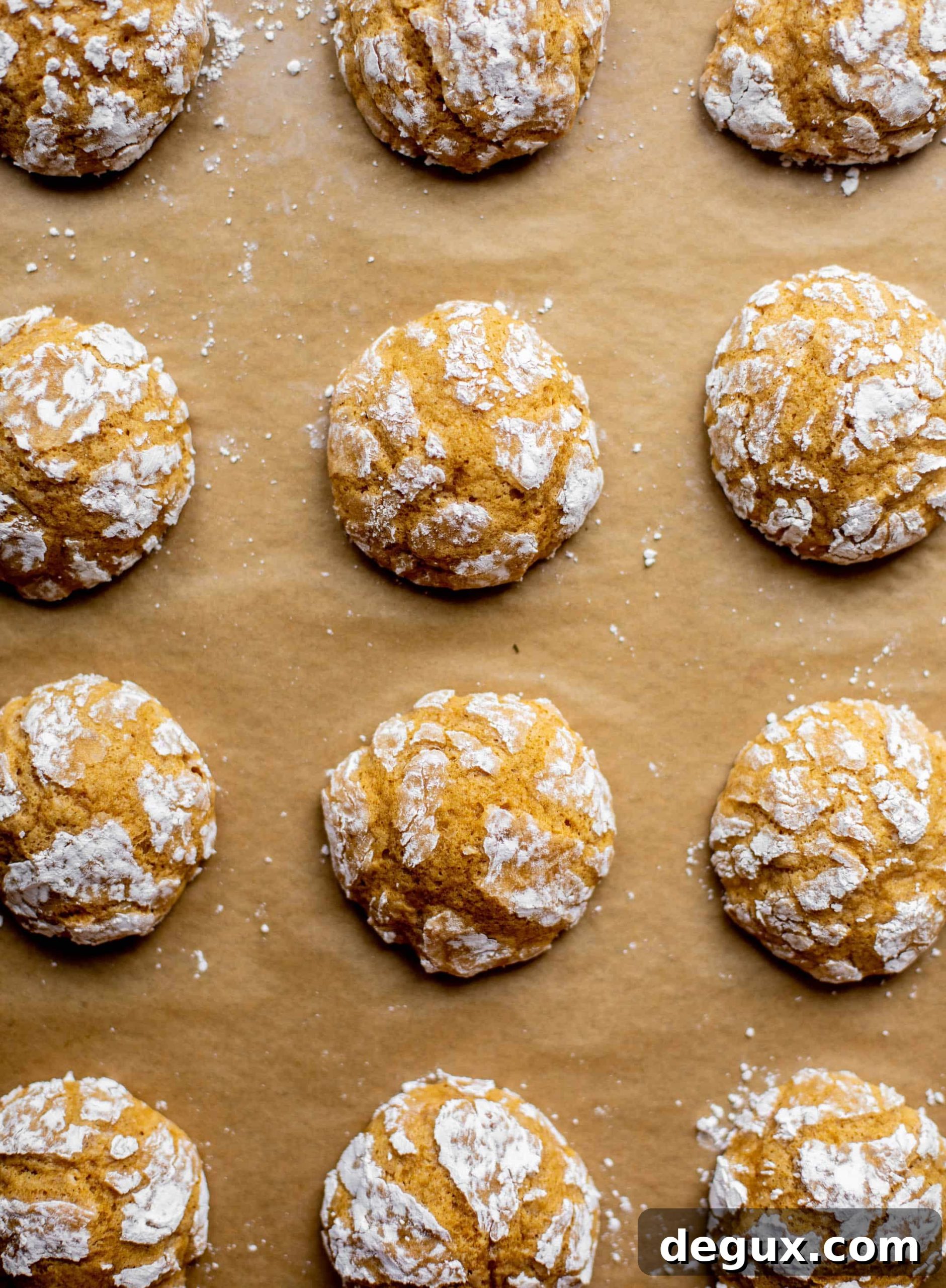pumpkin chai crinkle cookies