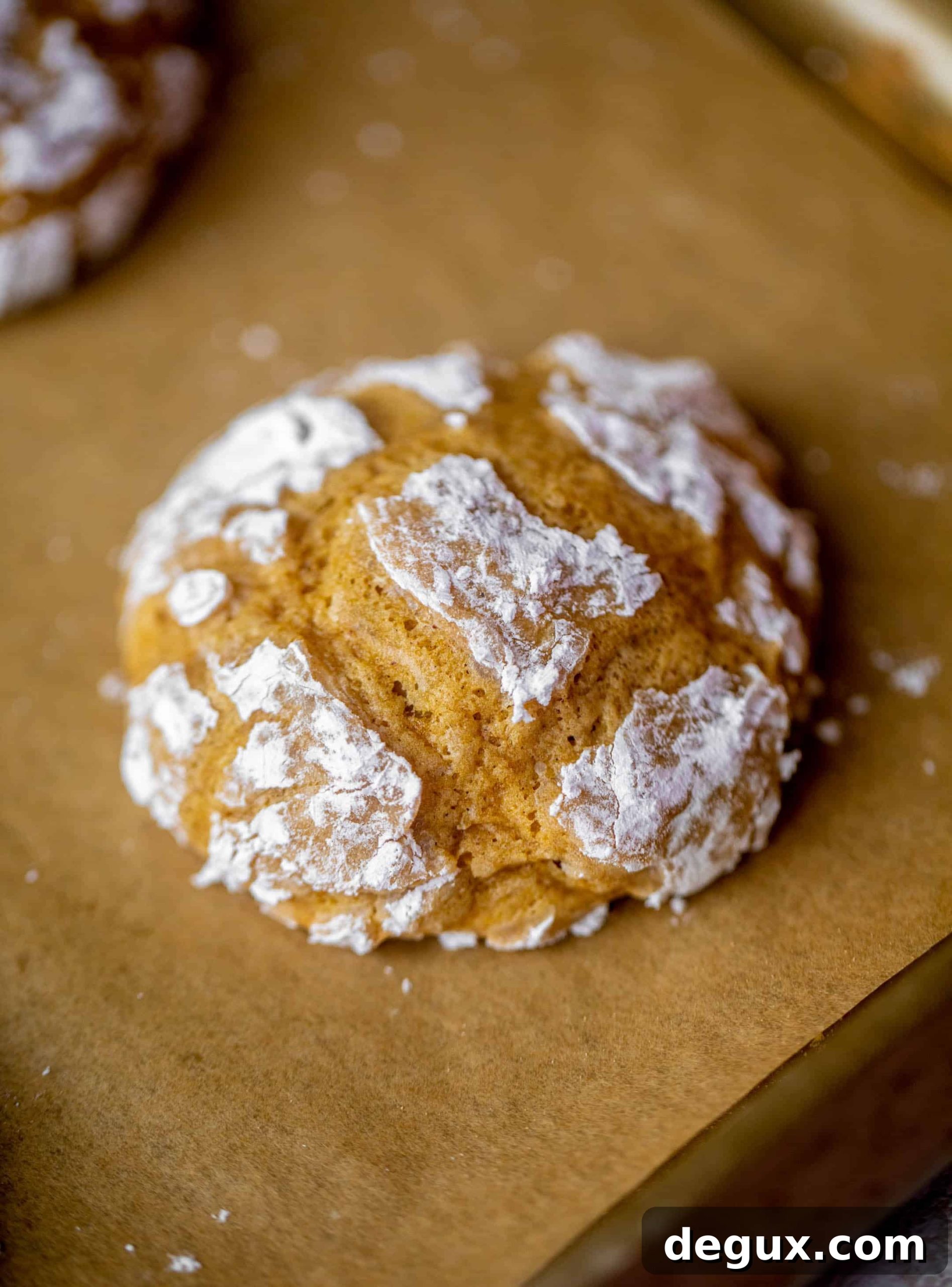 pumpkin chai crinkle cookies
