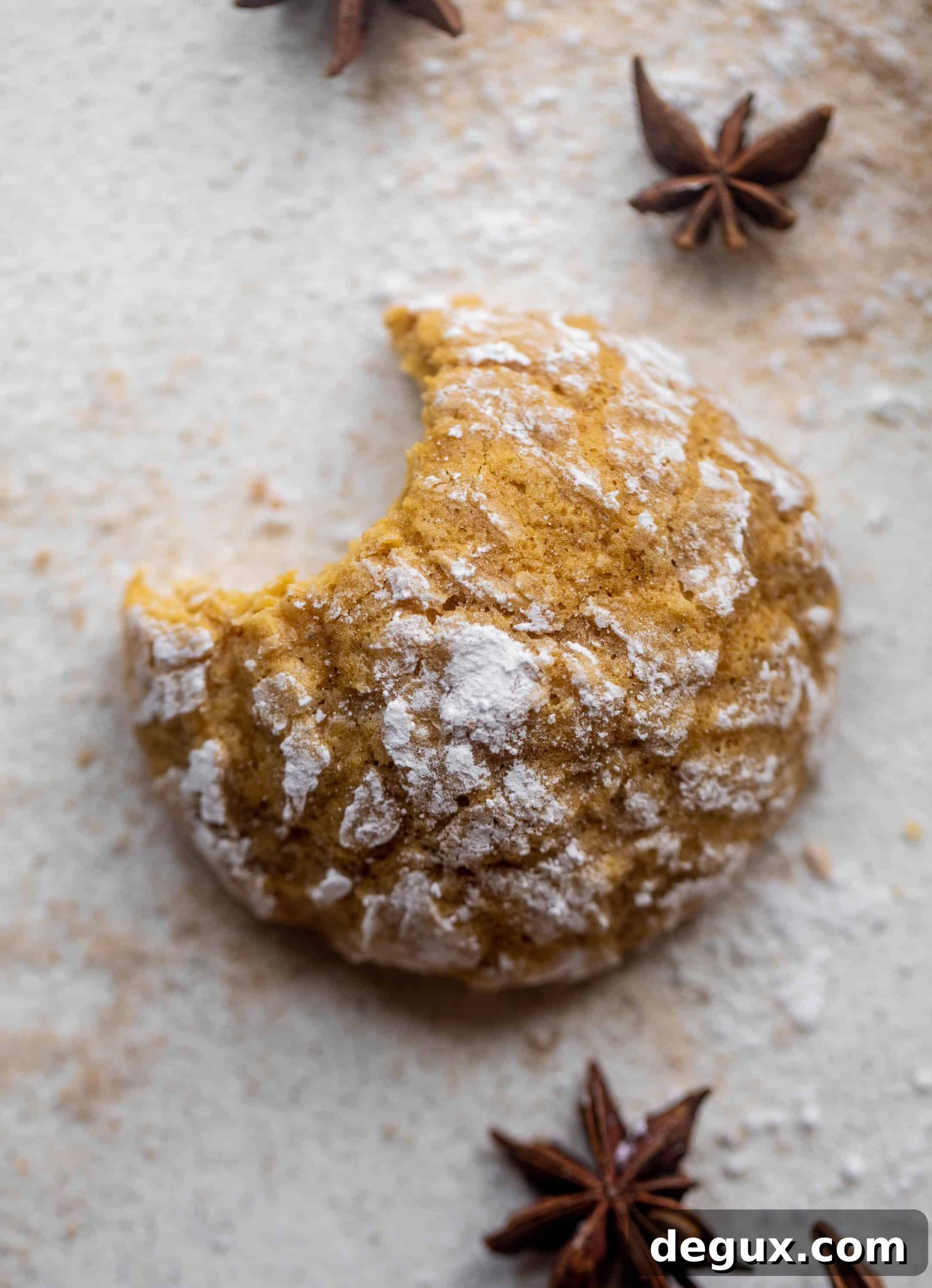 pumpkin chai crinkle cookies