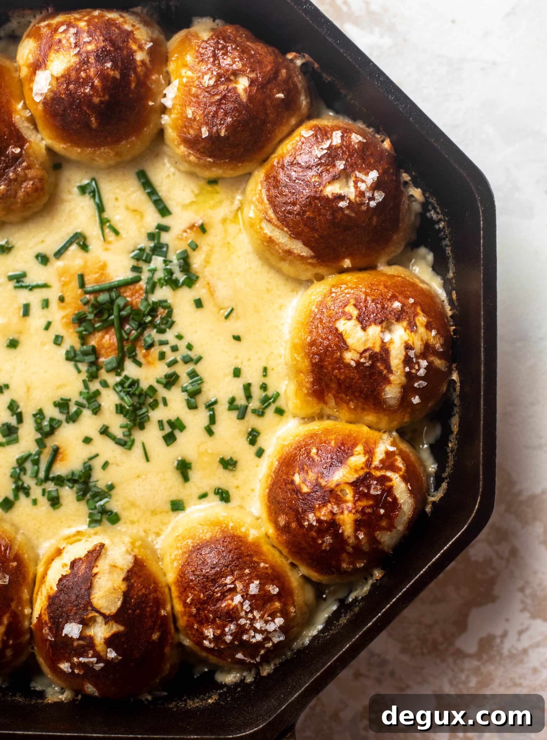 Pumpkin Beer Cheese Dip with Soft Pretzels Skillet 8 pumpkin beer cheese with soft pretzel rolls