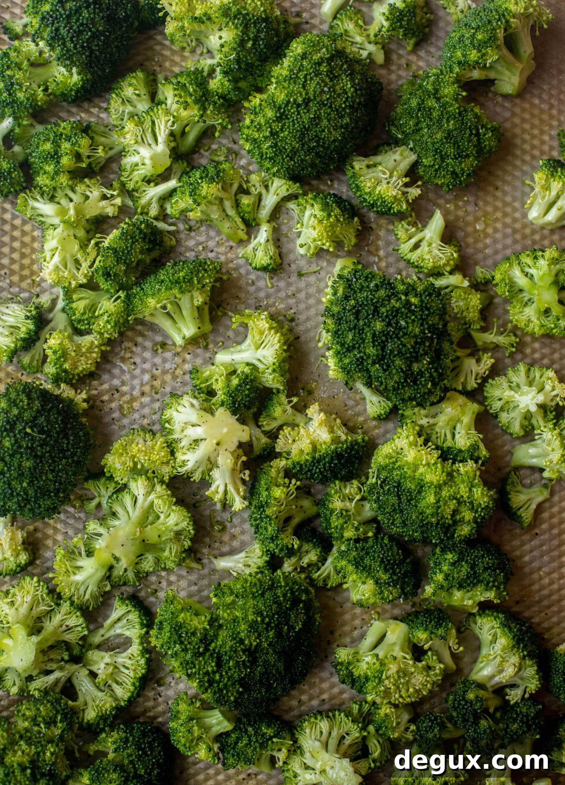 Roasted Broccoli Caesar Salad with Crispy Croutons 3 broccoli florets