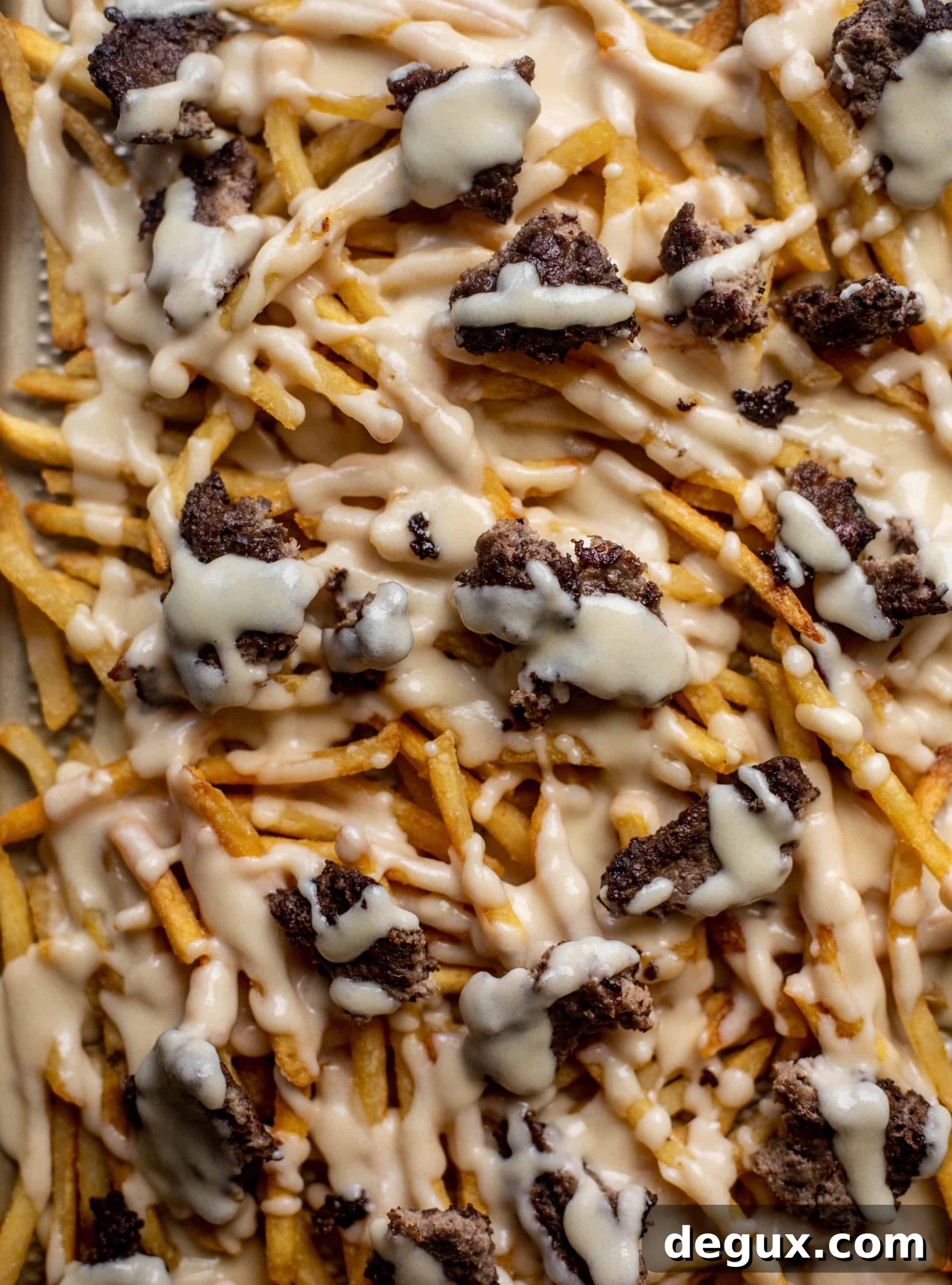 sheet pan smashburger fries