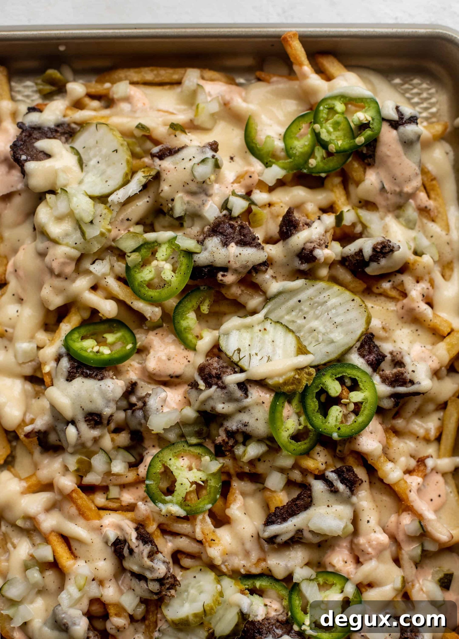 sheet pan smashburger fries