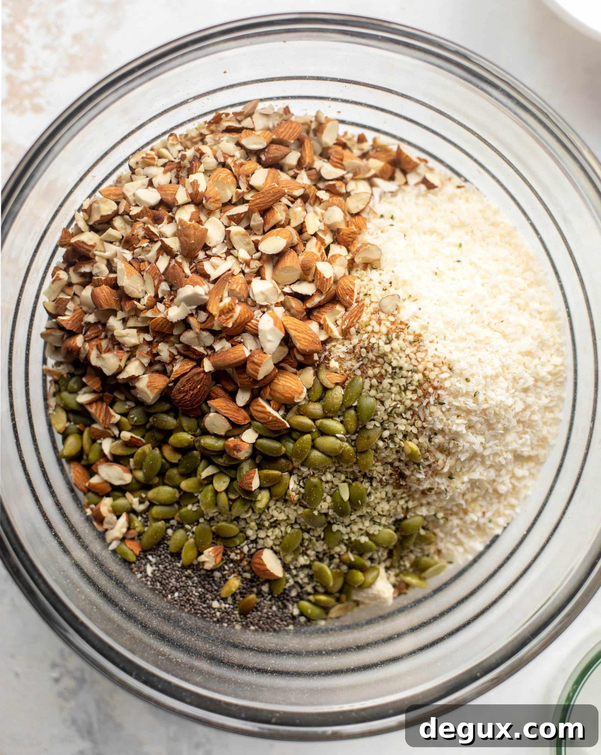 almonds, pepitas, nuts and seeds