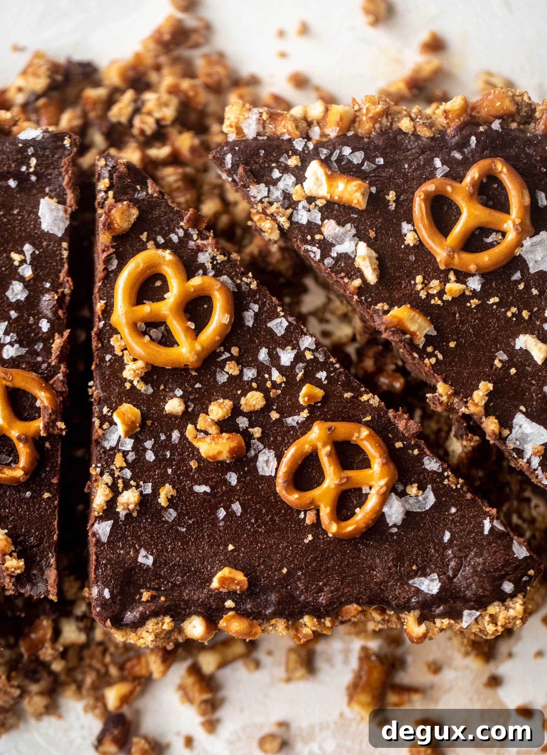 chocolate pretzel tart