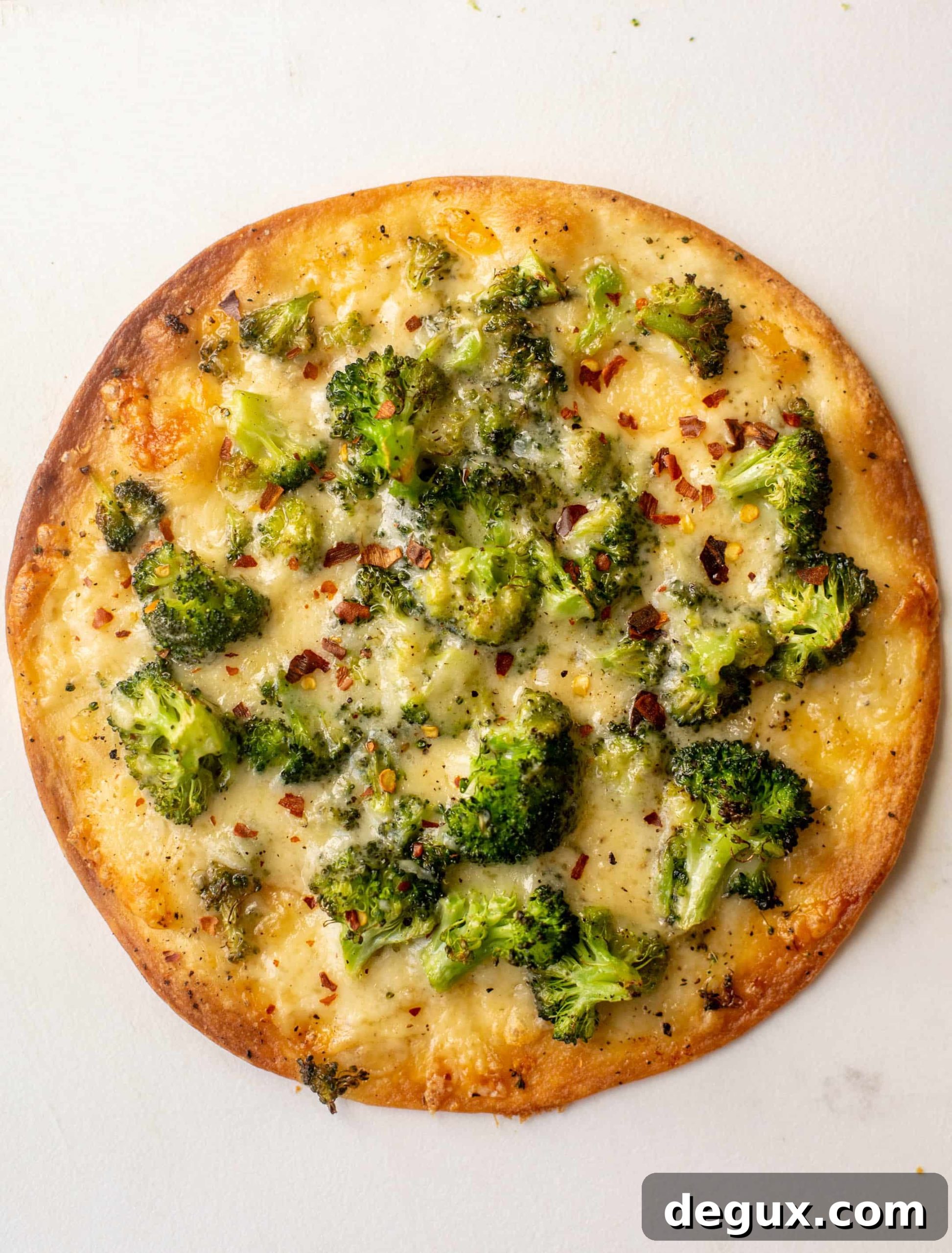Crispy Broccoli and Cheese Tortilla Pizzas for Quick Weeknight Meals 3 crispy broccoli cheese tortilla pizzas