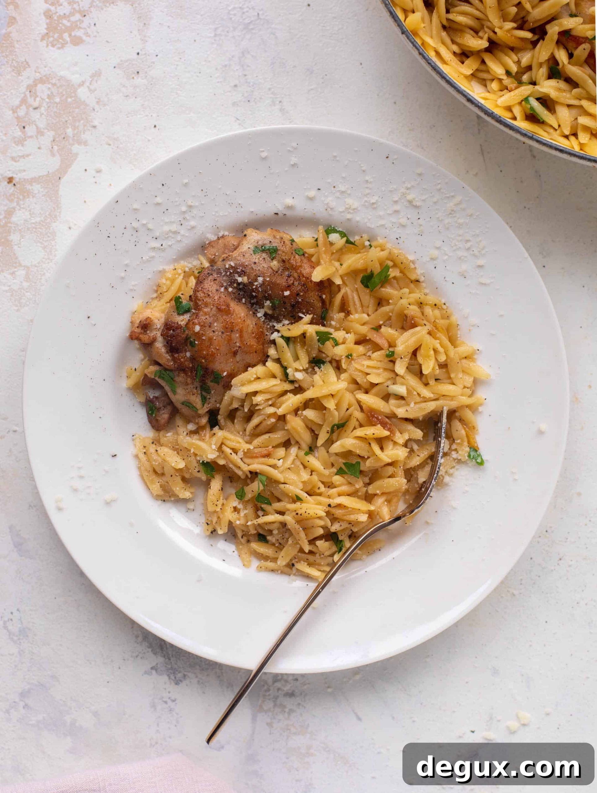 One-Pot Garlic Butter Chicken Orzo Recipe 3 one pot garlic butter chicken orzo