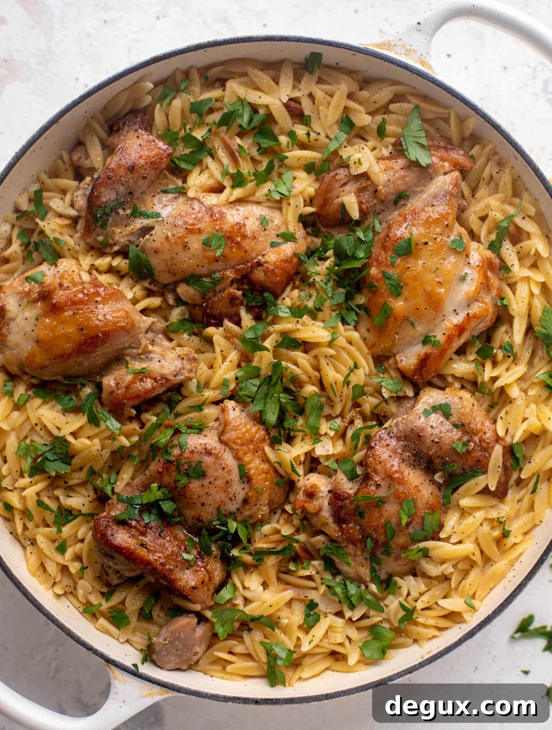 One-Pot Garlic Butter Chicken Orzo Recipe 6 one pot garlic butter chicken orzo