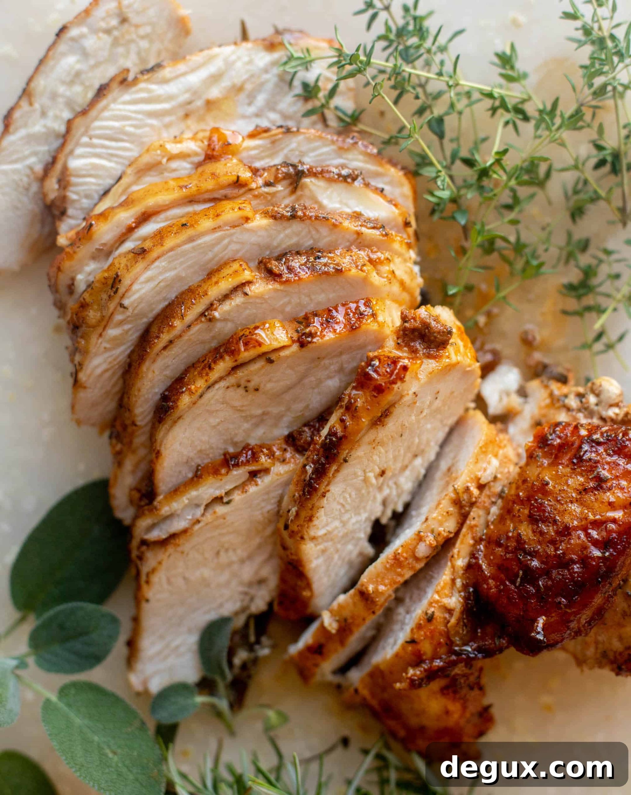 Herb-Butter Turkey Breast Roast with Savory Pan Gravy 8 easy roasted turkey breast with gravy