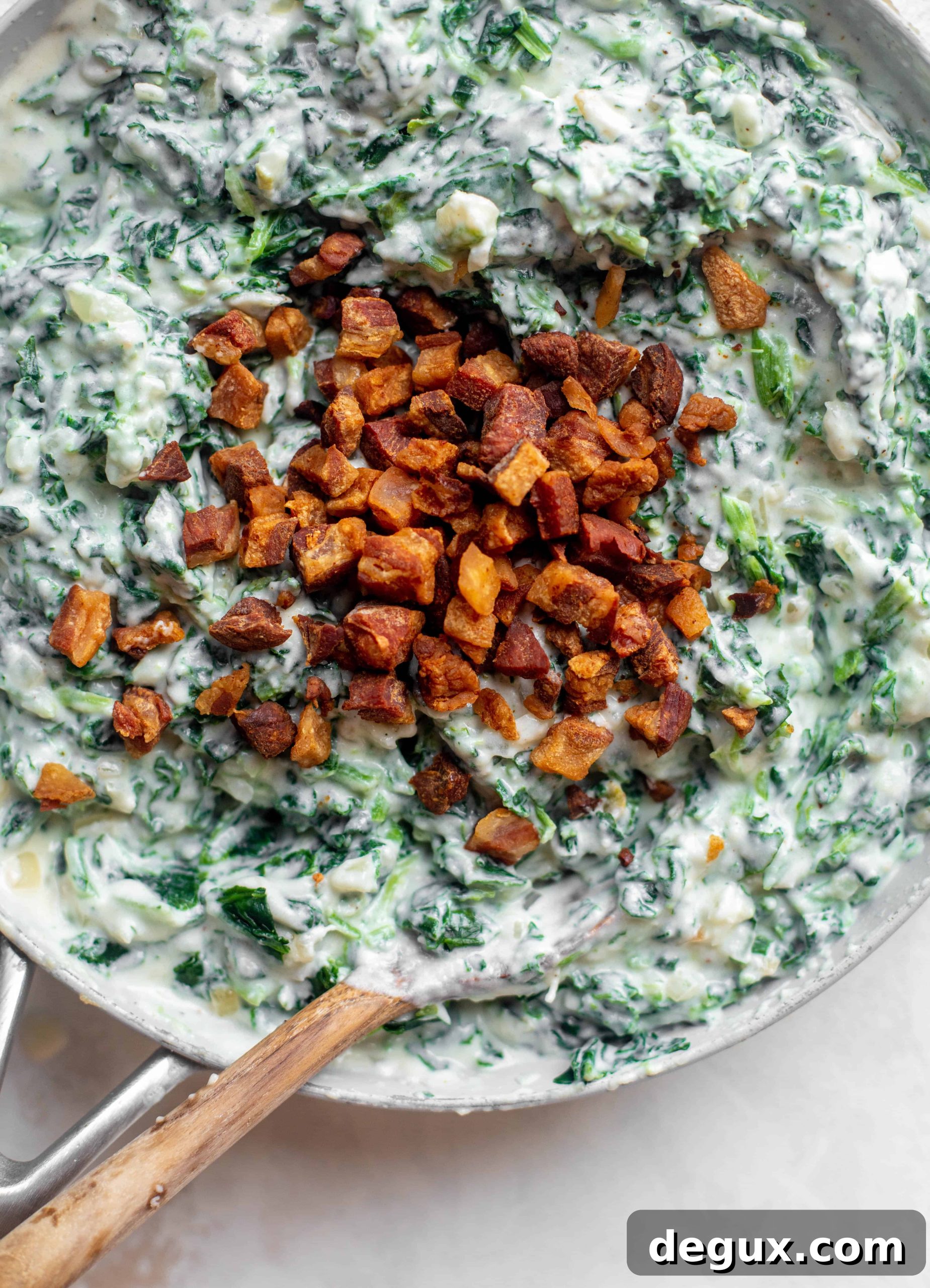 creamed spinach with pancetta