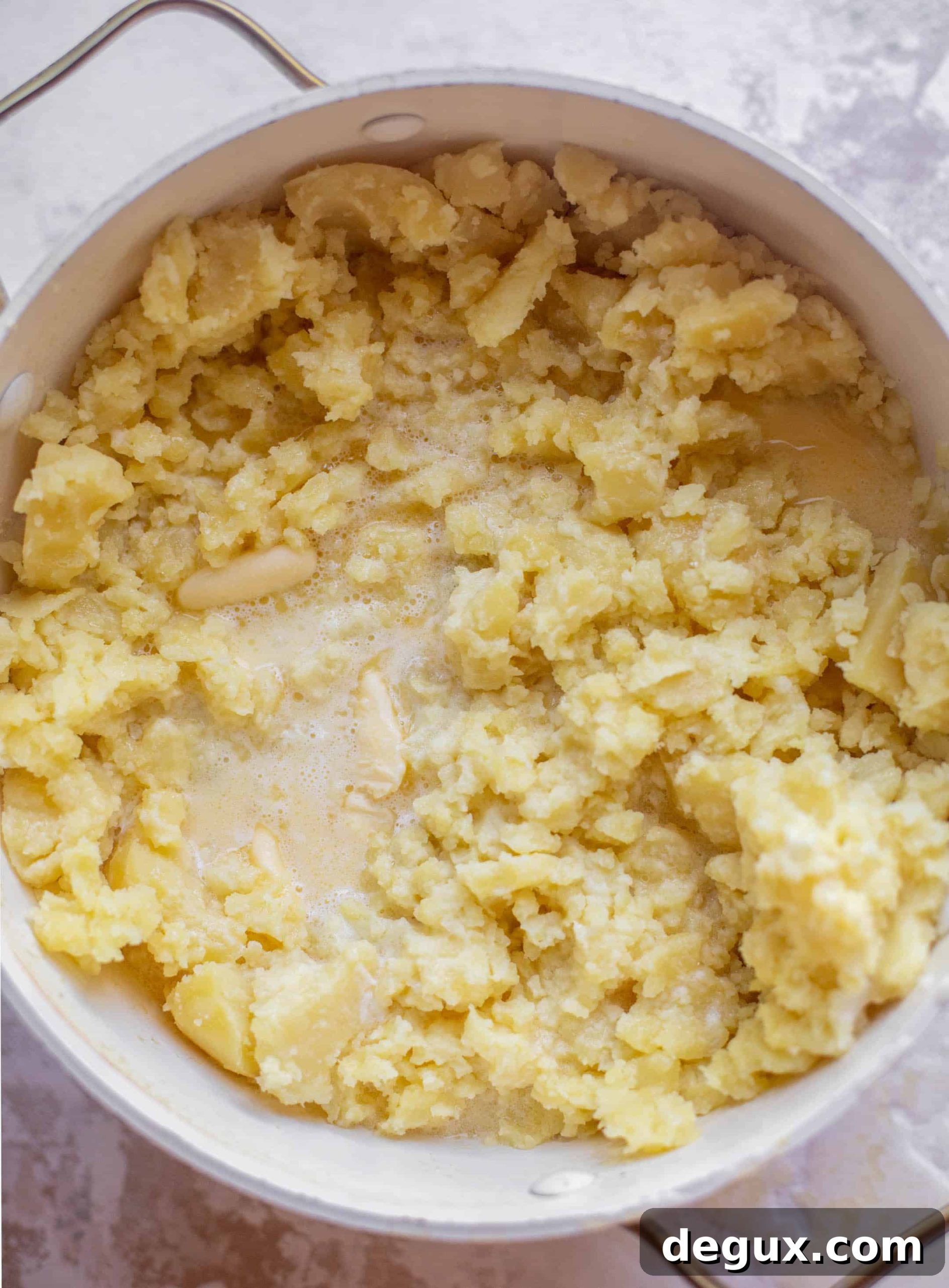 Whipped Potatoes with Manchego Cheese 4 potatoes ready to mash