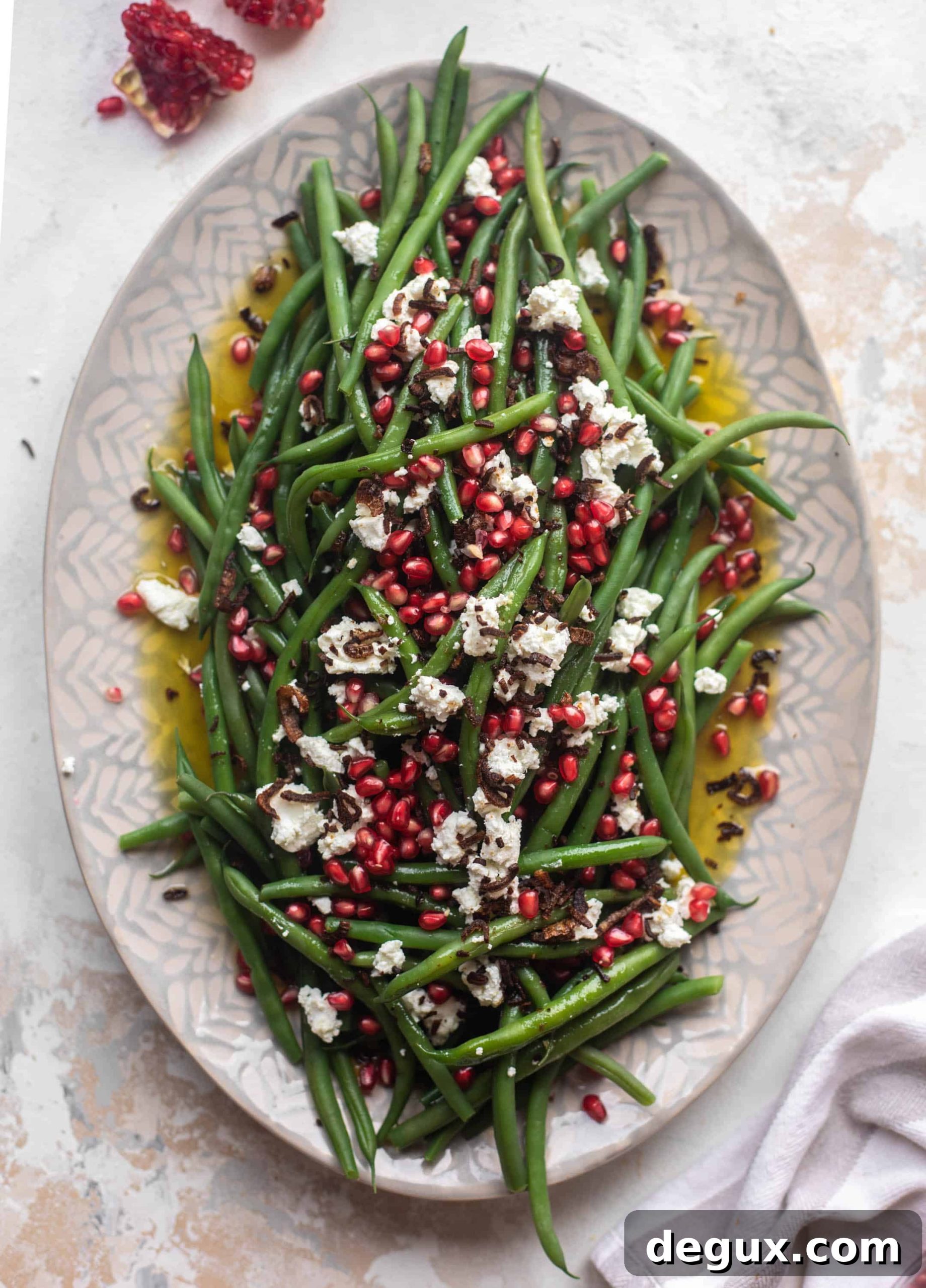 maple mustard green bean salad