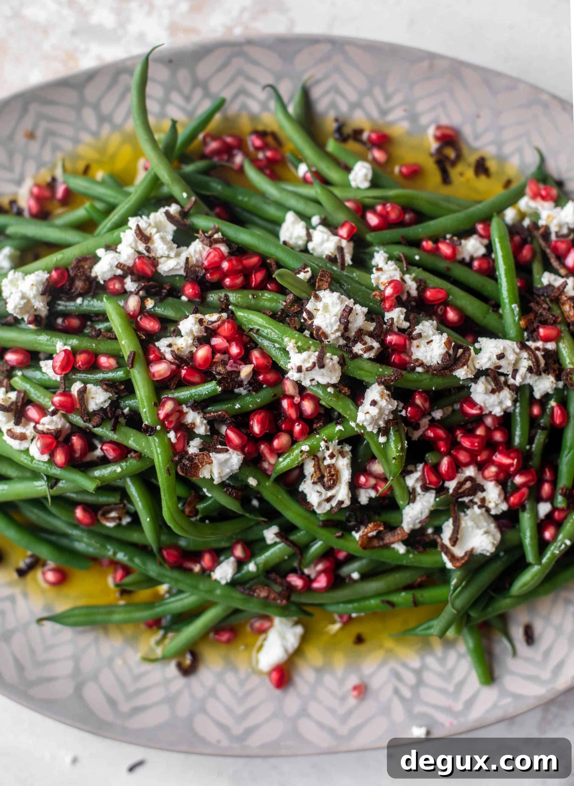 maple mustard green bean salad