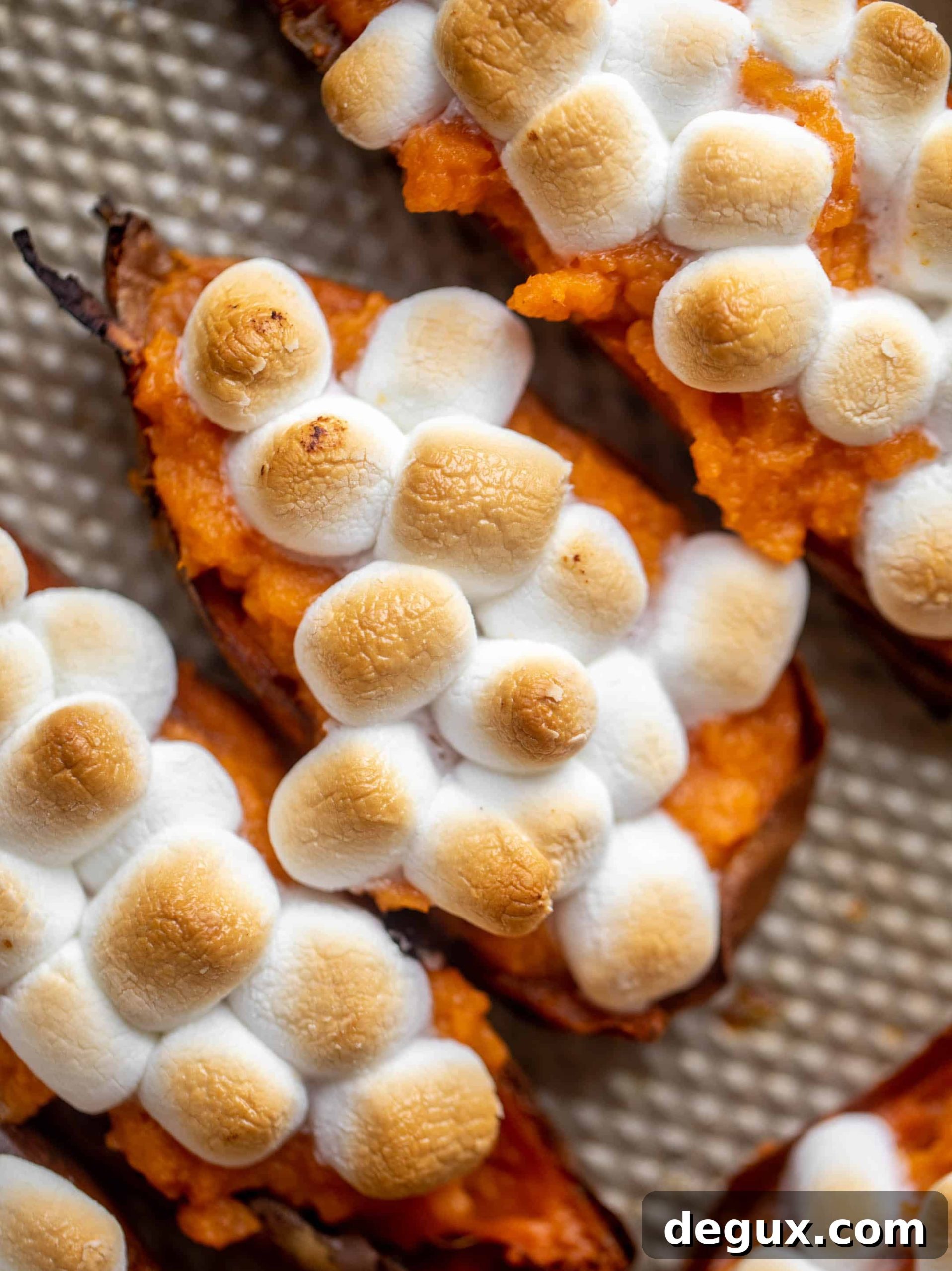 maple marshmallow twice baked sweet potatoes