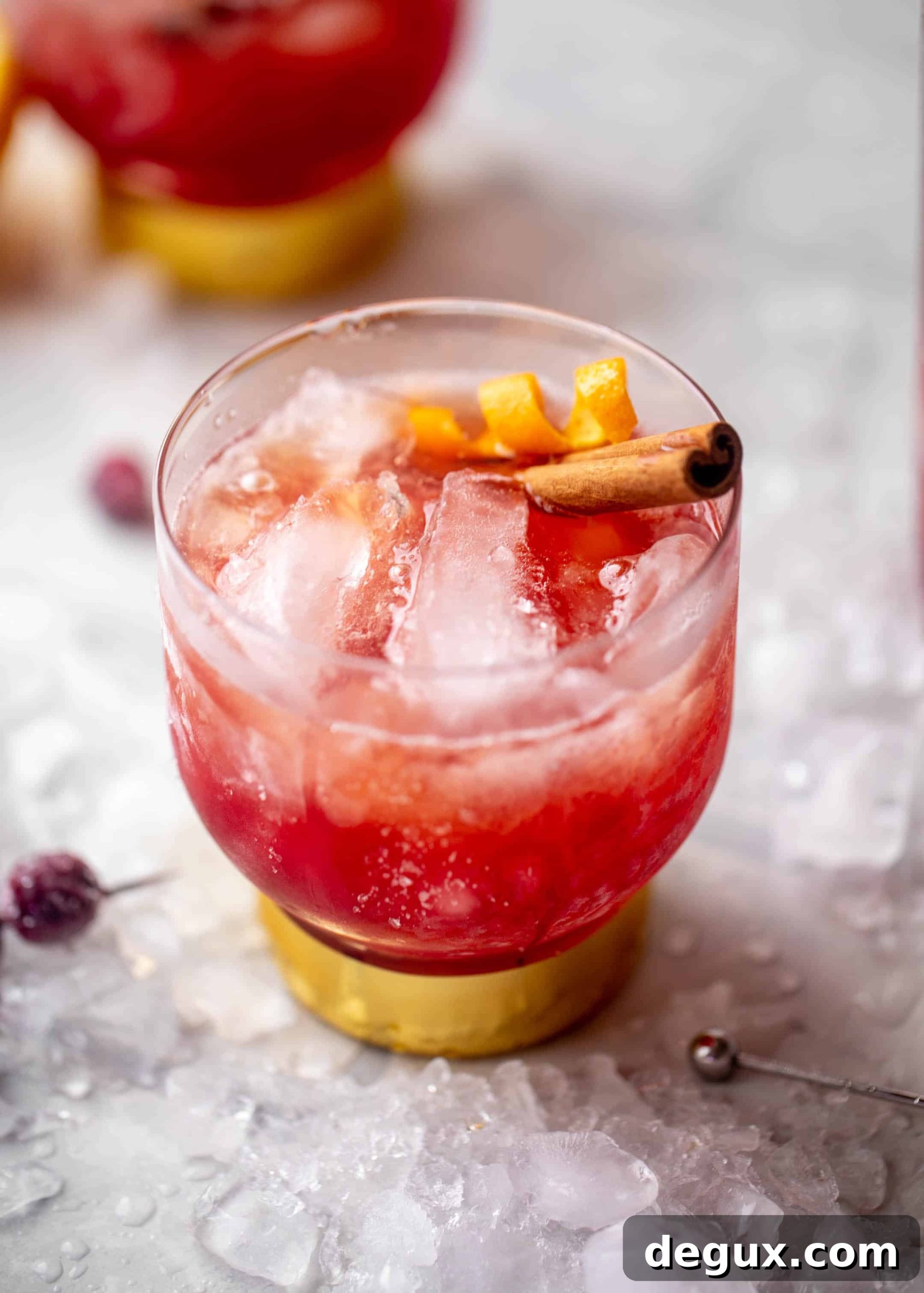cranberry cinnamon whiskey sour