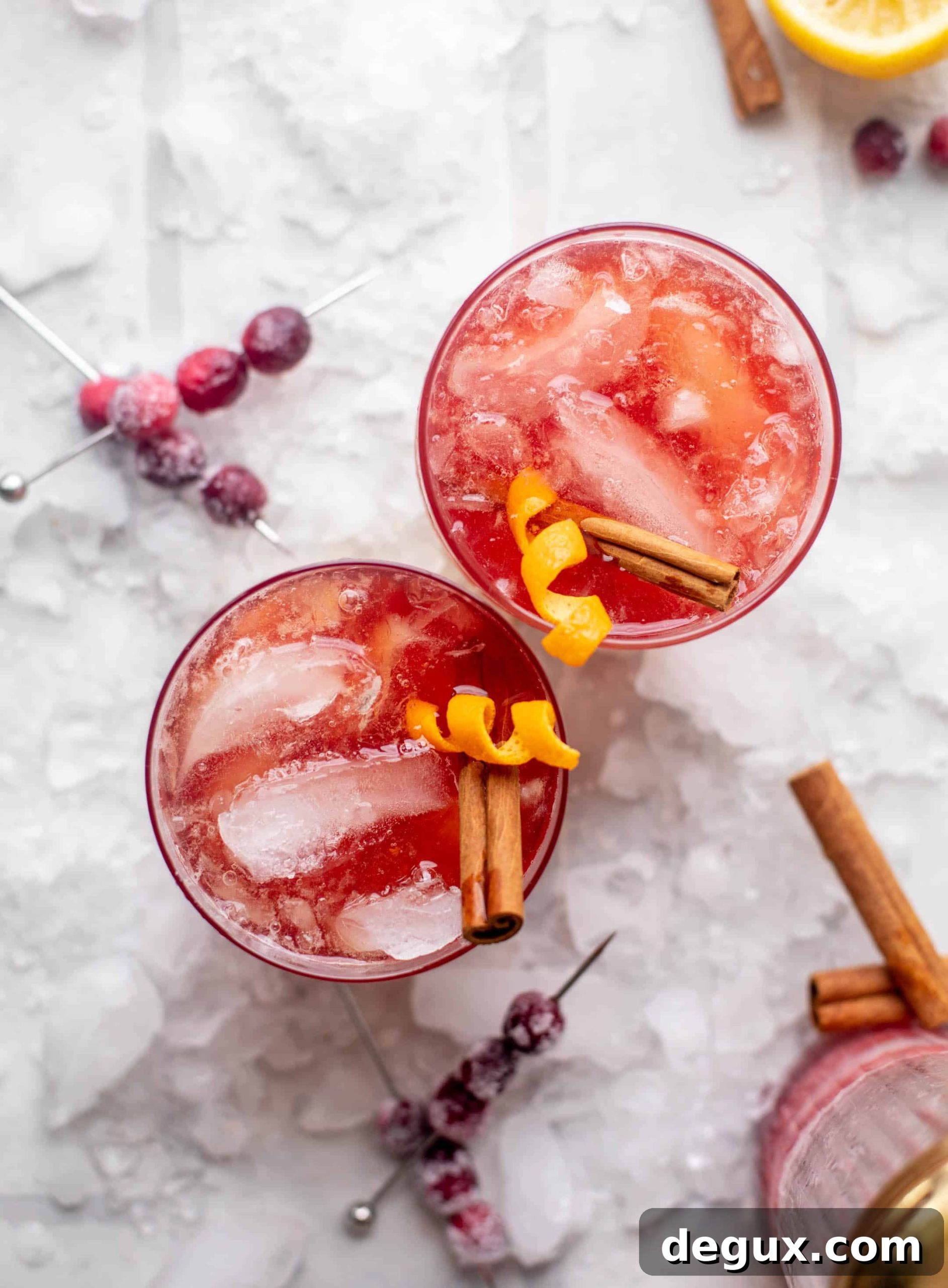 cranberry cinnamon whiskey sour