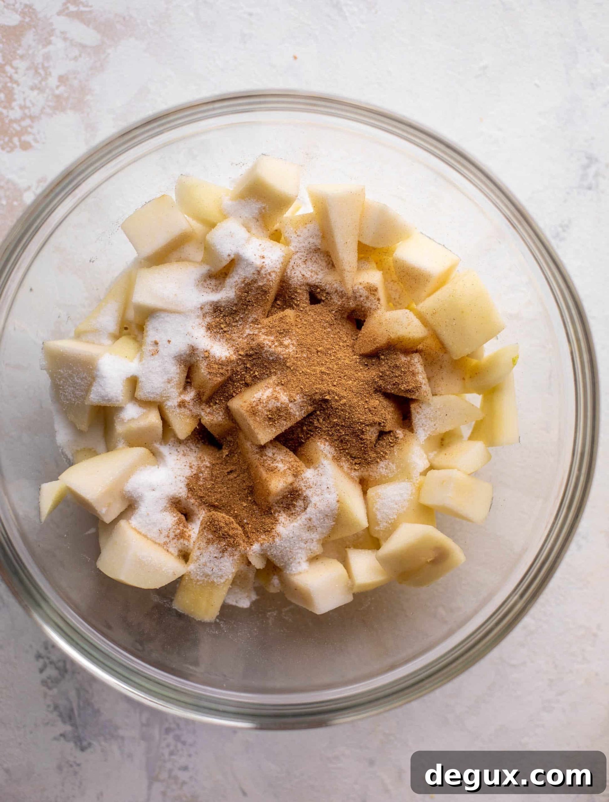 pears with sugar and chai spice