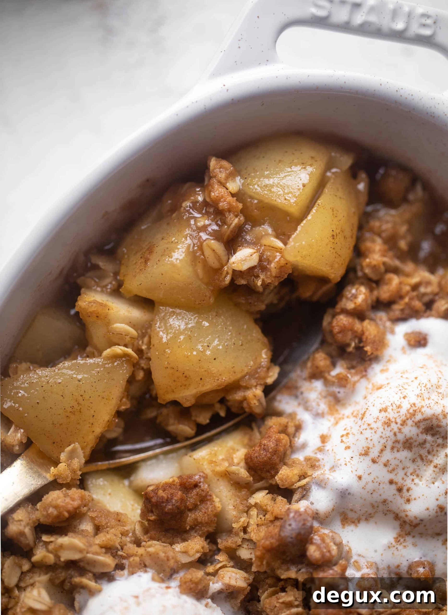 chai pear crisp