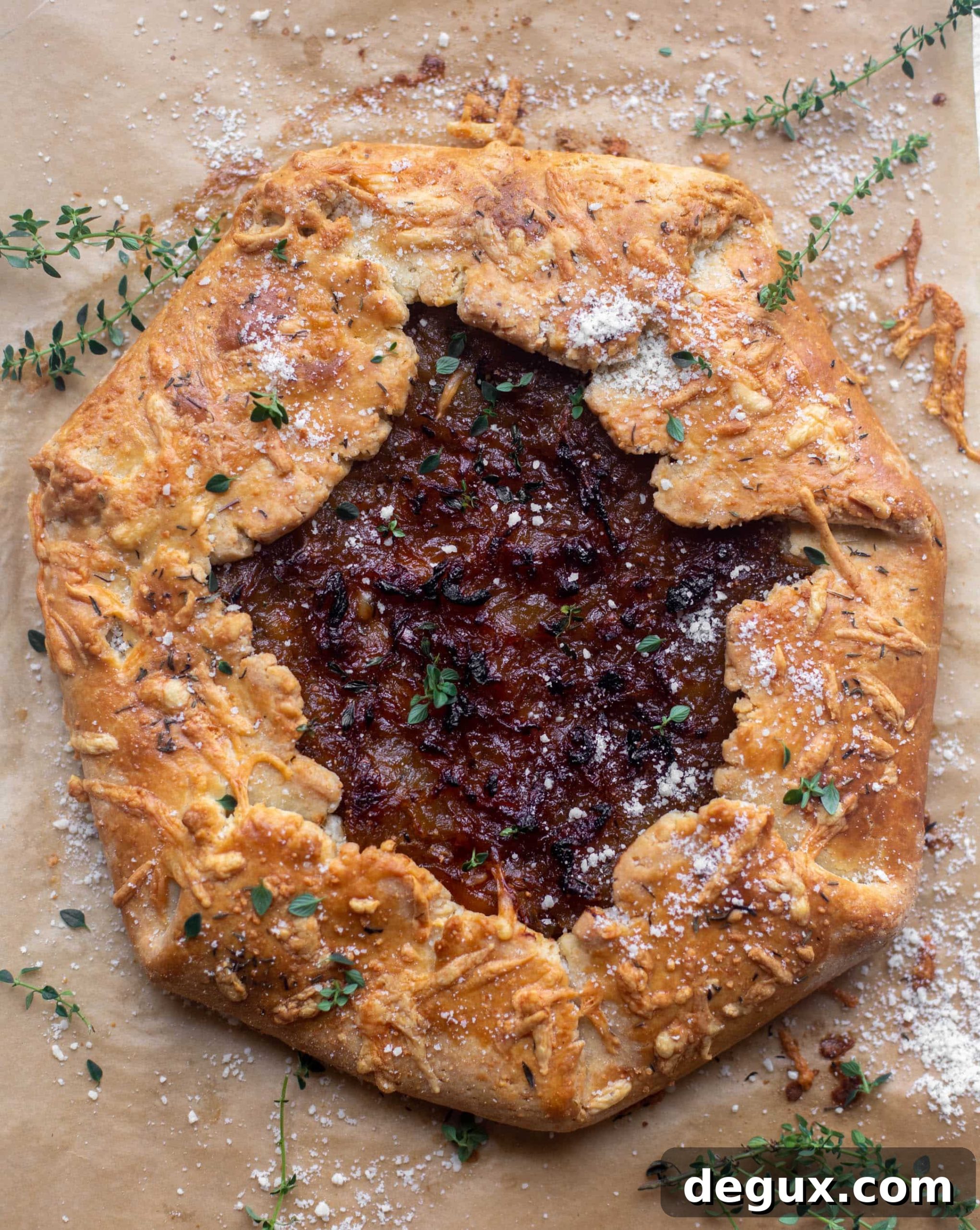 french onion galette