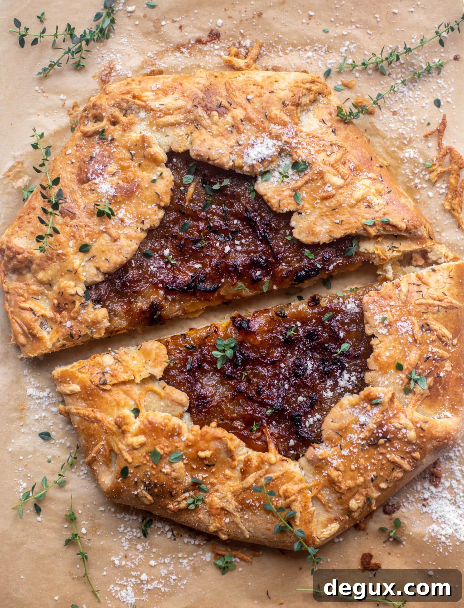 french onion galette