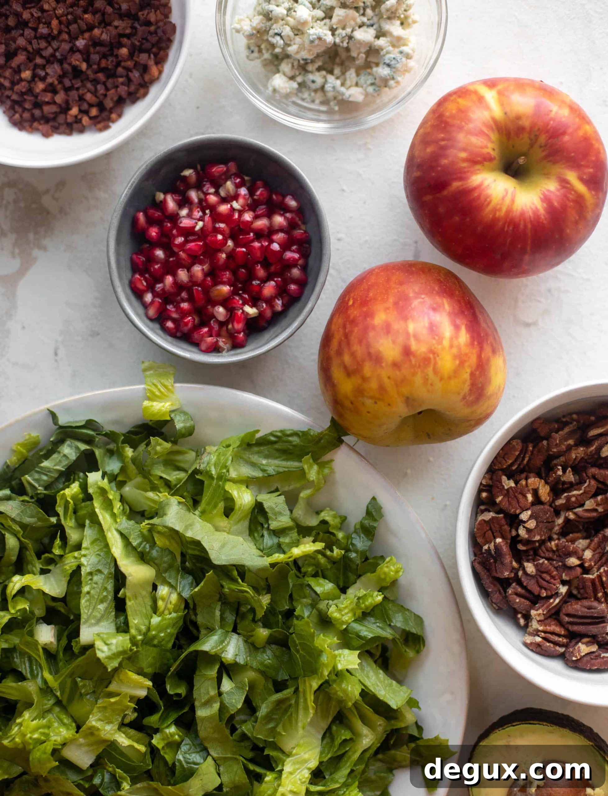 Thanksgiving Cobb Salad Recipe with Turkey, Cranberries & Pecans 3 thanksgiving cobb salad ingredients