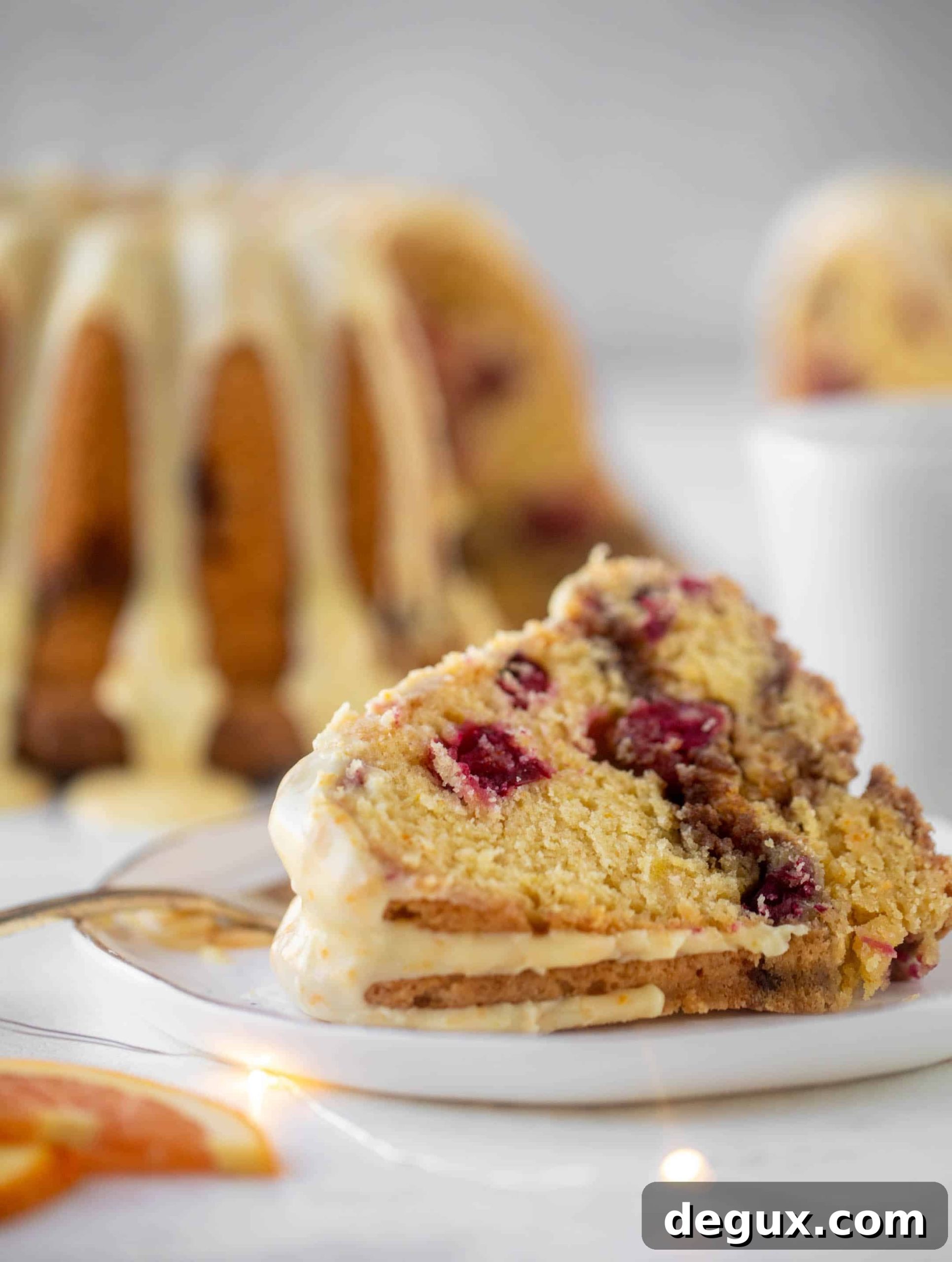 cranberry orange coffee cake