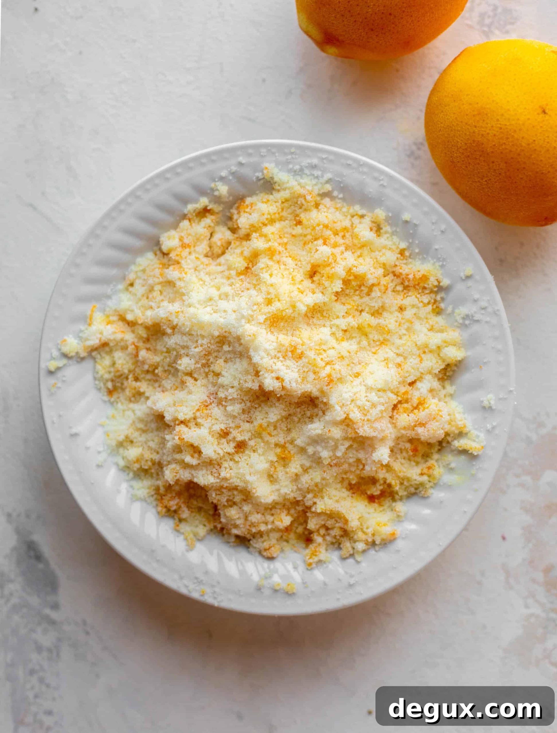 orange zest and sugar
