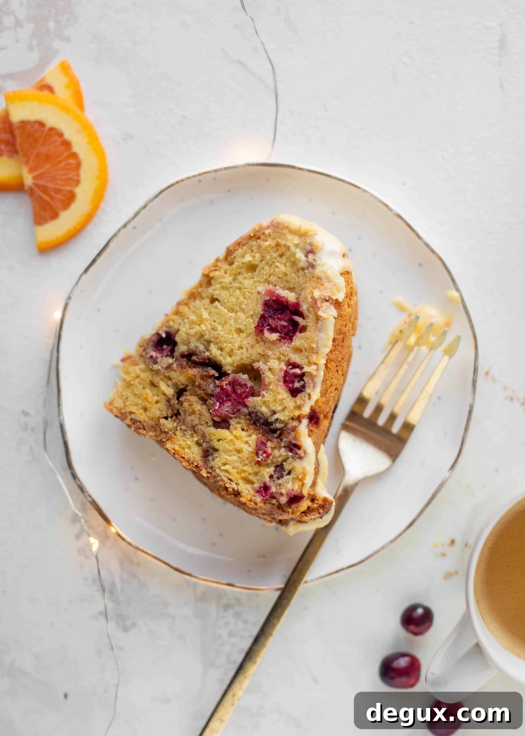cranberry orange coffee cake