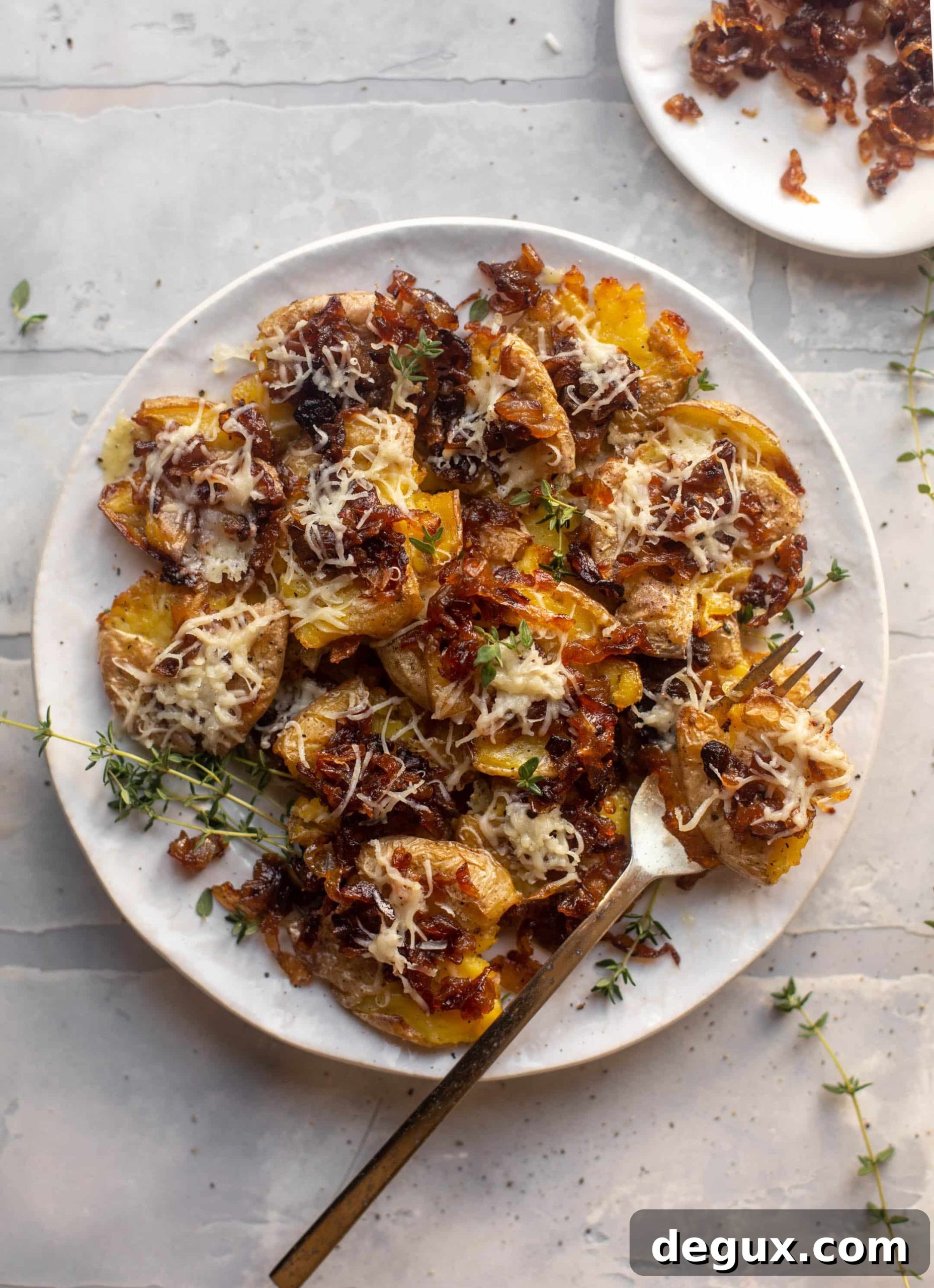 Crispy French Onion Smashed Potatoes Recipe 11 crispy french onion smashed potatoes