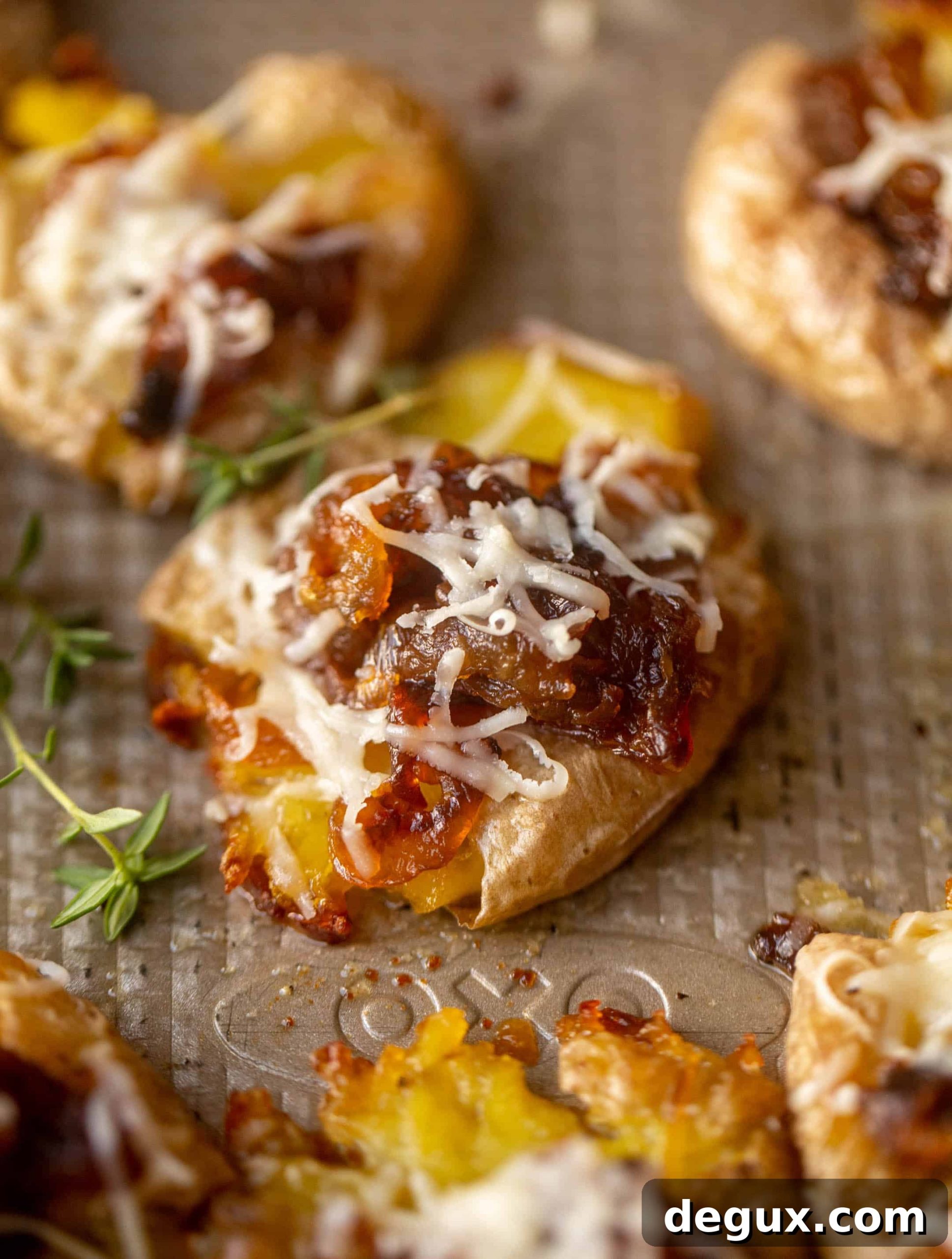 Crispy French Onion Smashed Potatoes Recipe 5 crispy french onion smashed potatoes
