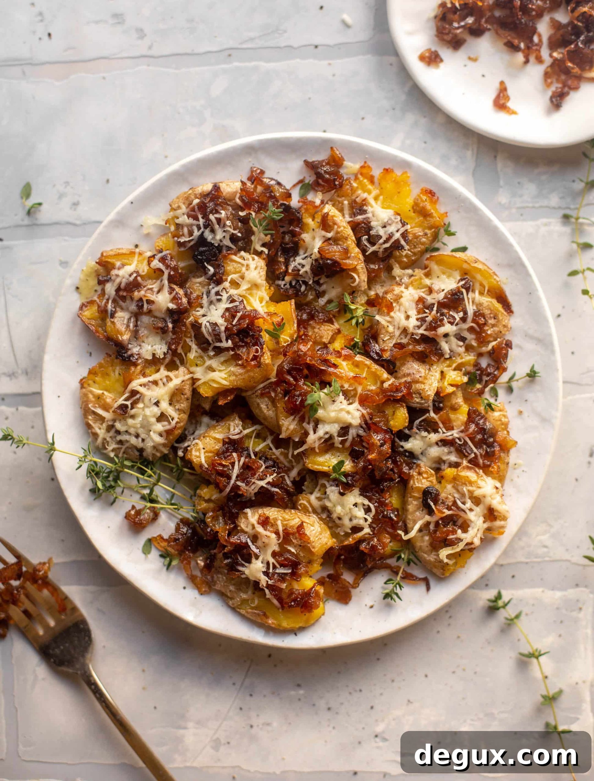Crispy French Onion Smashed Potatoes Recipe 7 crispy french onion smashed potatoes
