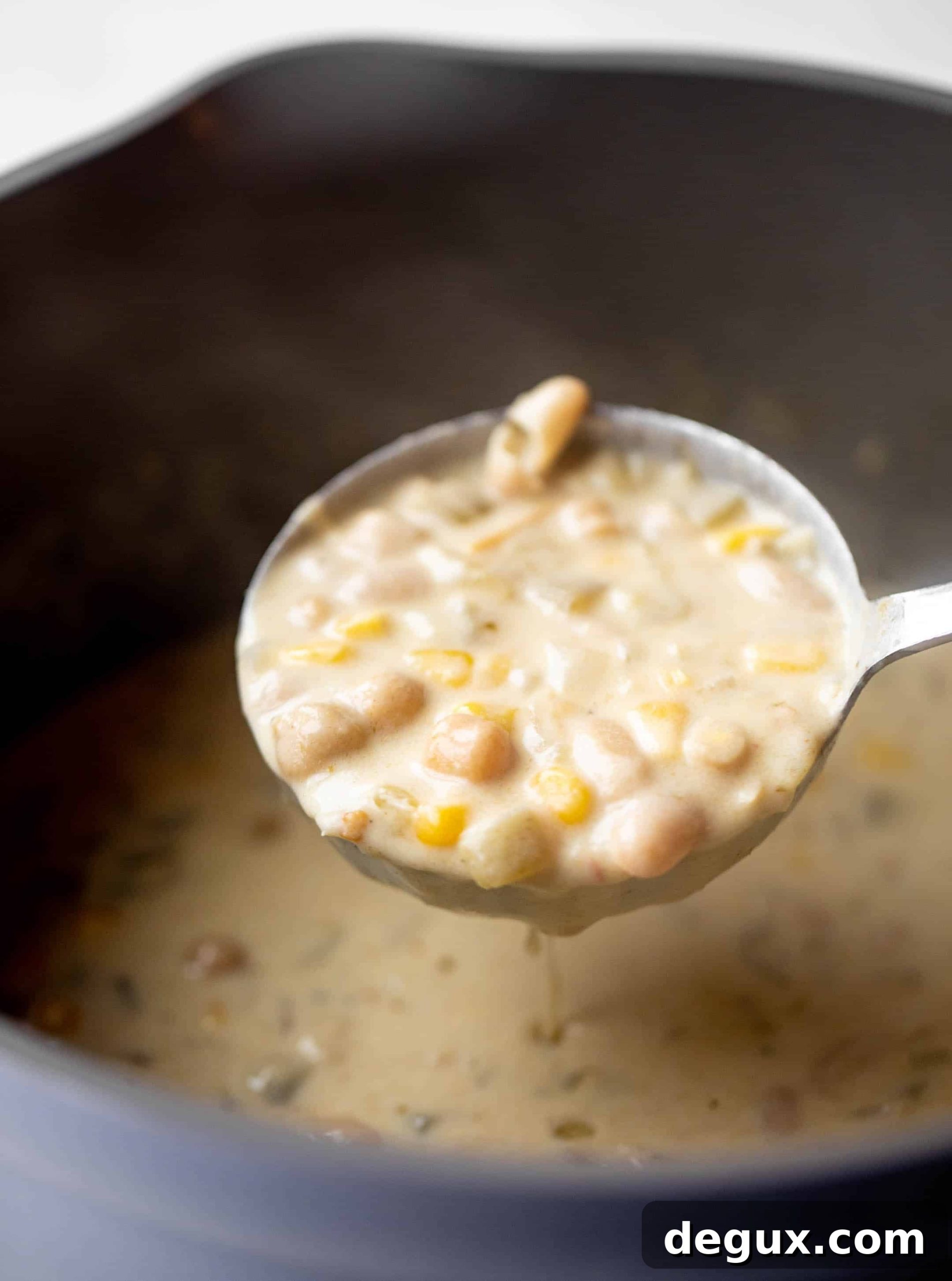 white chickpea chili