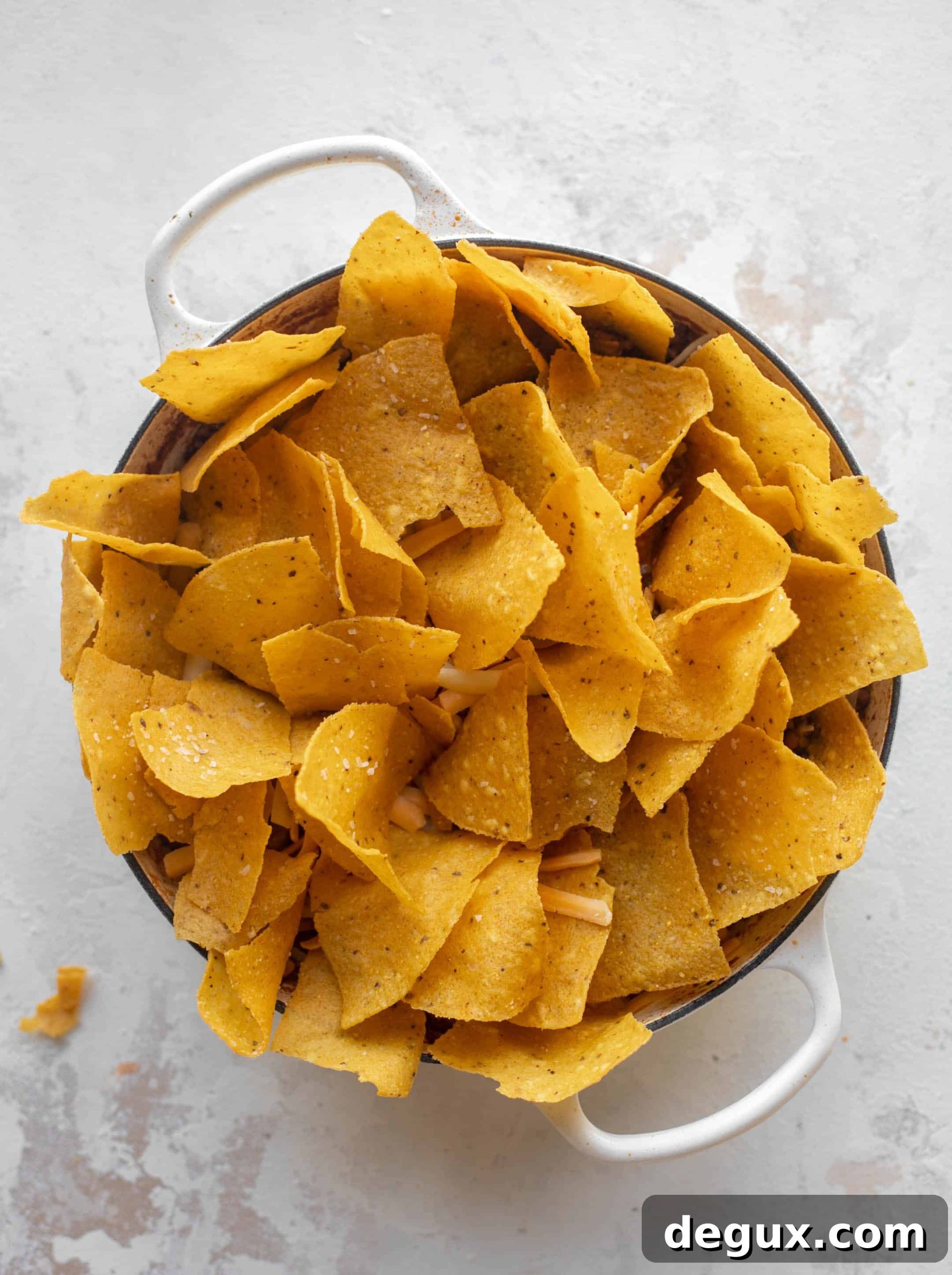 one pot cheesy nachos