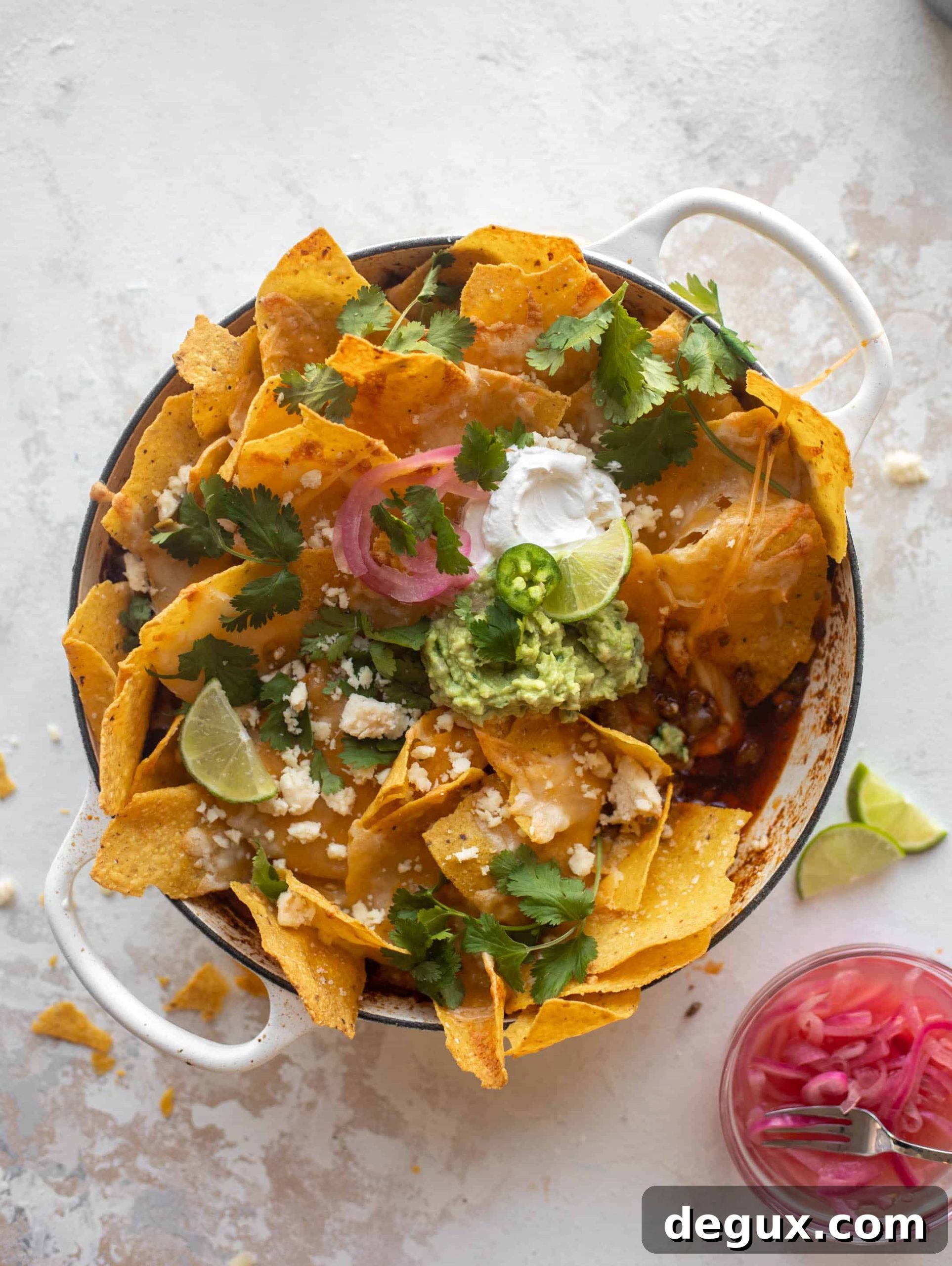 one pot cheesy nachos