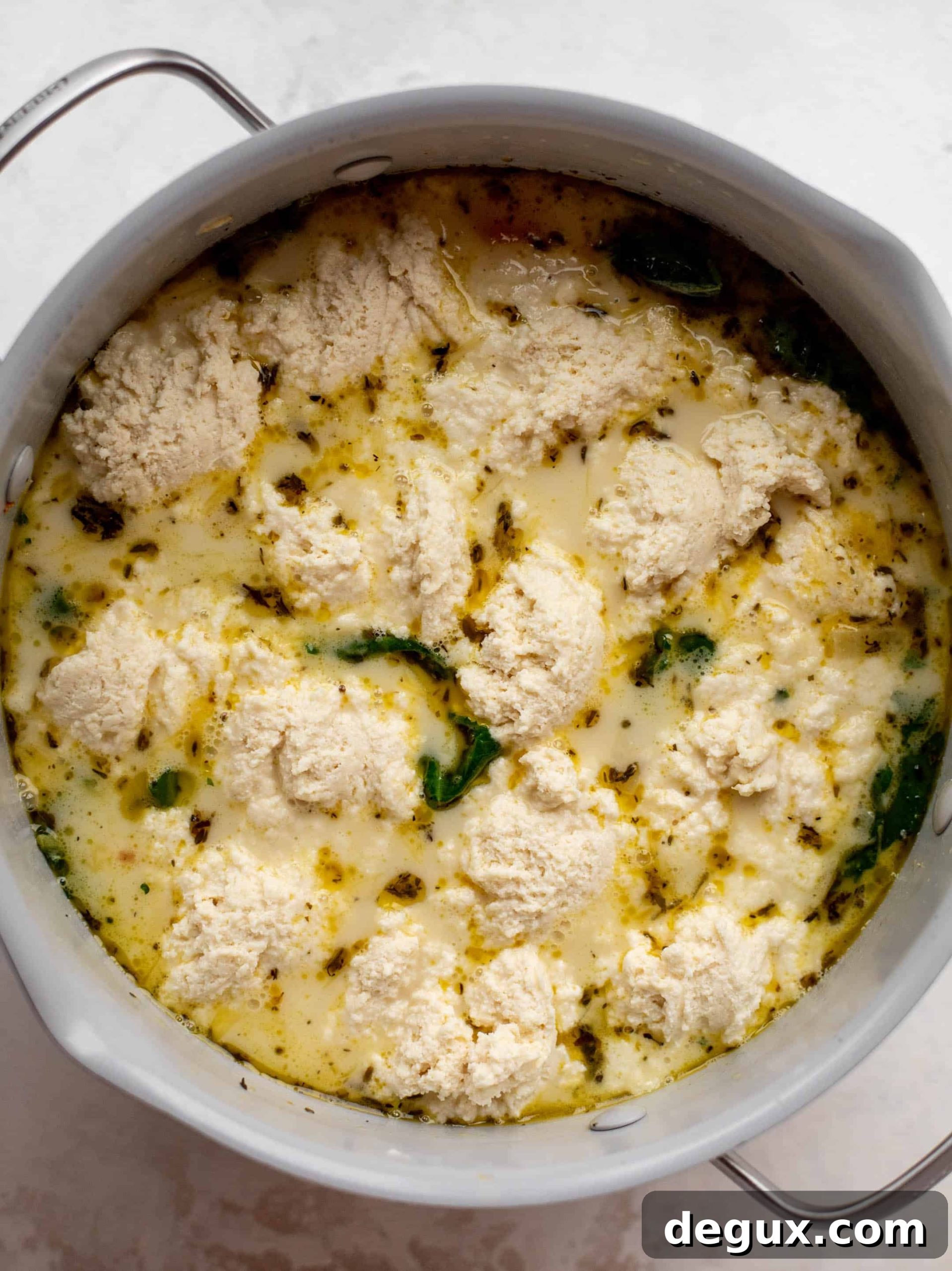 winter chicken soup with ricotta dumplings
