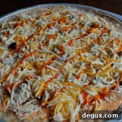 Easy Buffalo Chicken Pizza