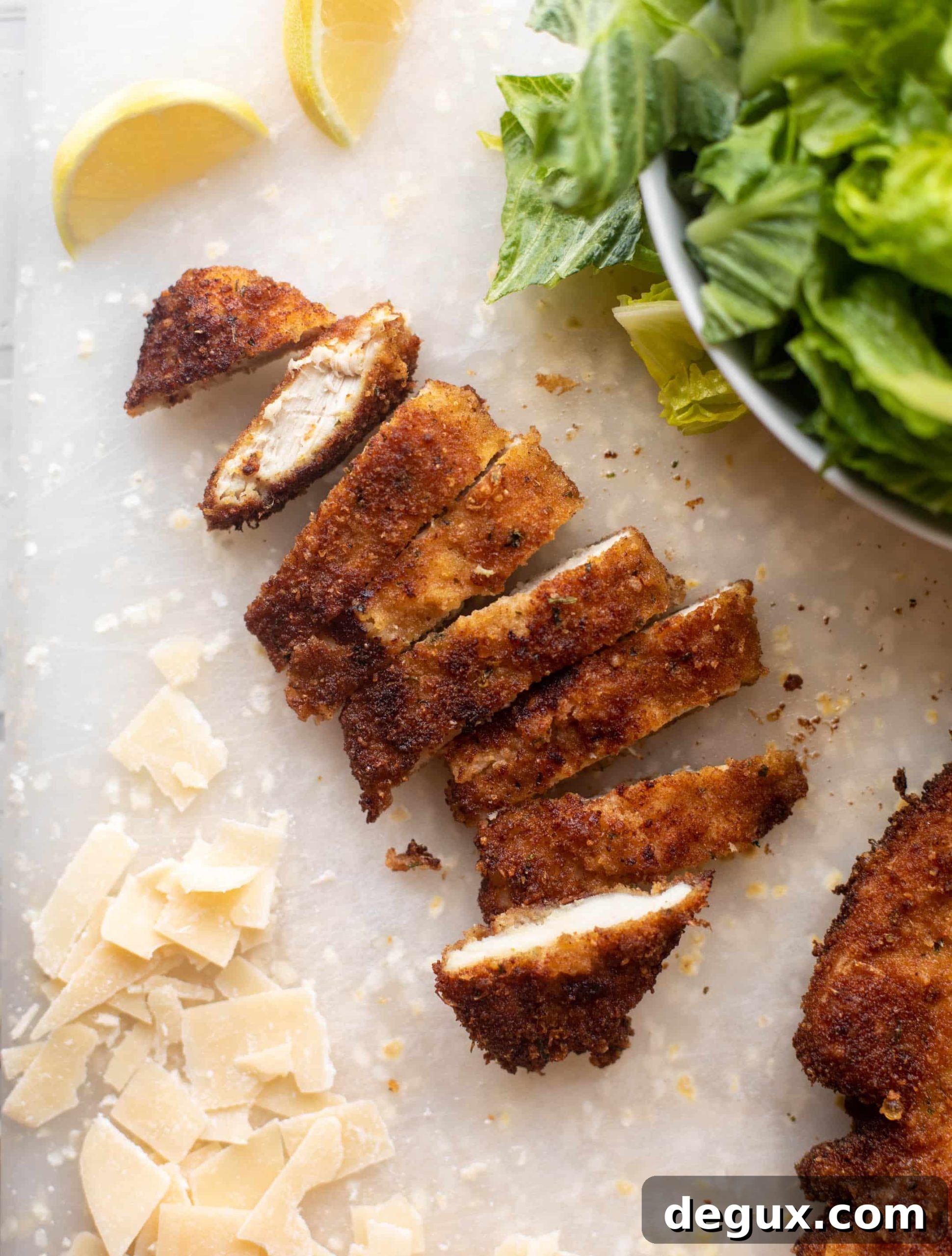 lemon chicken caesar cutlets