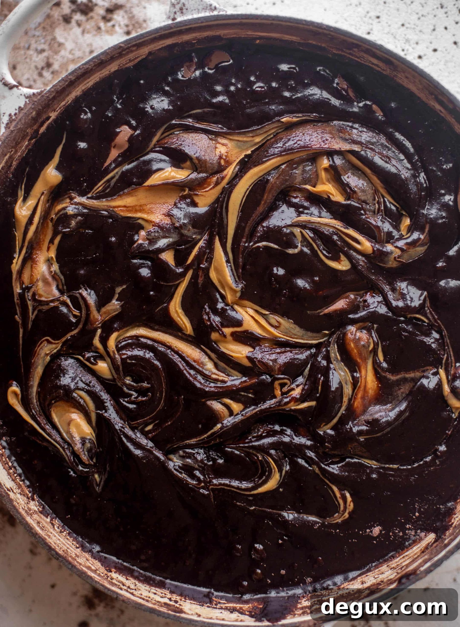 chocolate peanut butter skillet brownie