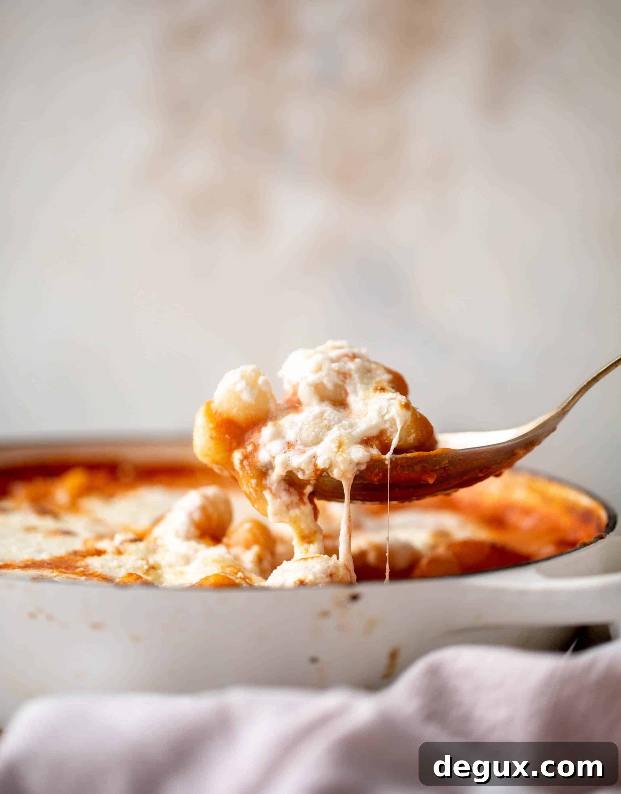 Baked Gnocchi in Vodka Sauce with Creamy Burrata 7 baked vodka sauce gnocchi with burrata