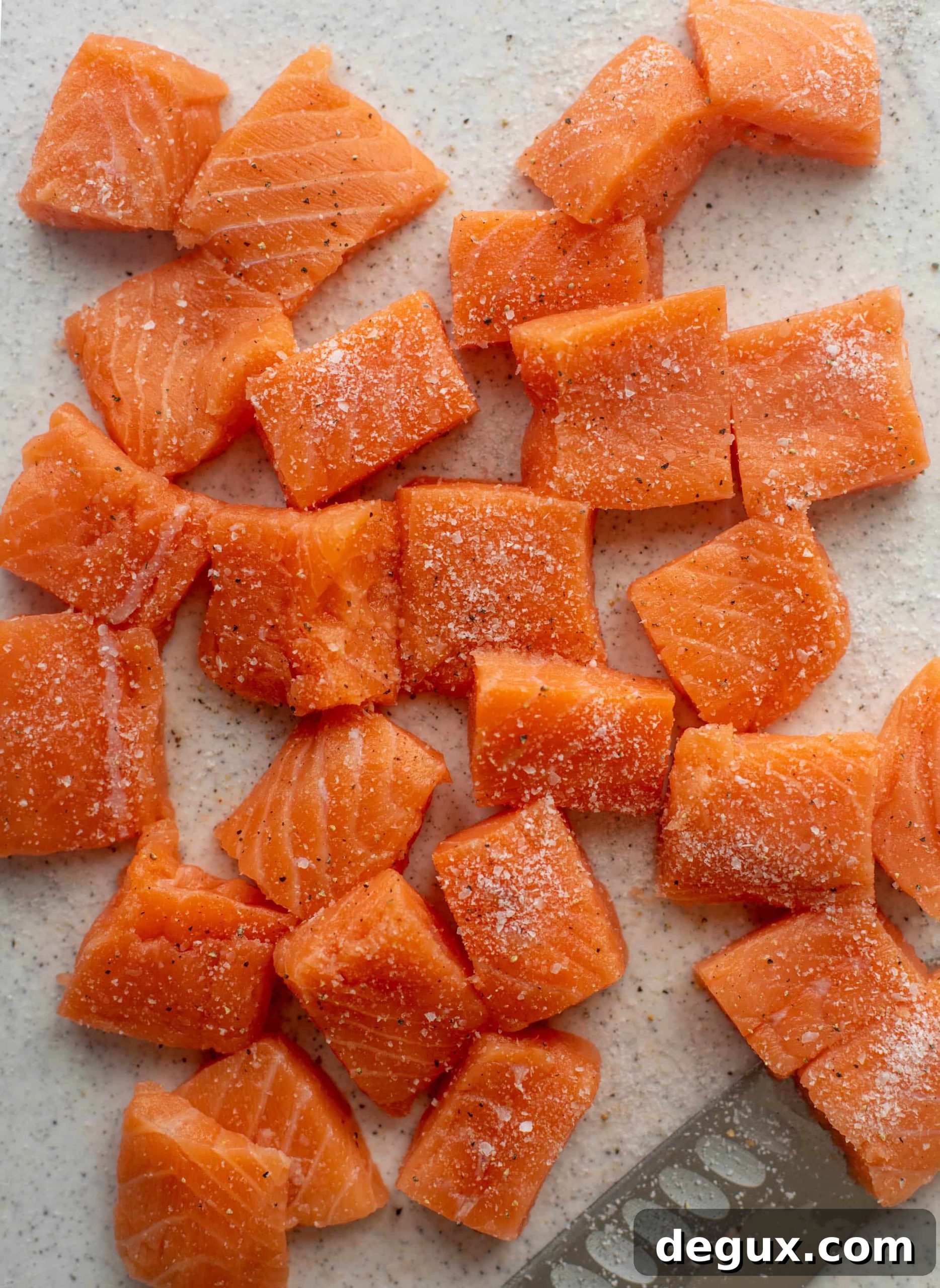 Sticky Salmon Couscous Bowls with Tangy Soy Glaze 3 chopped salmon
