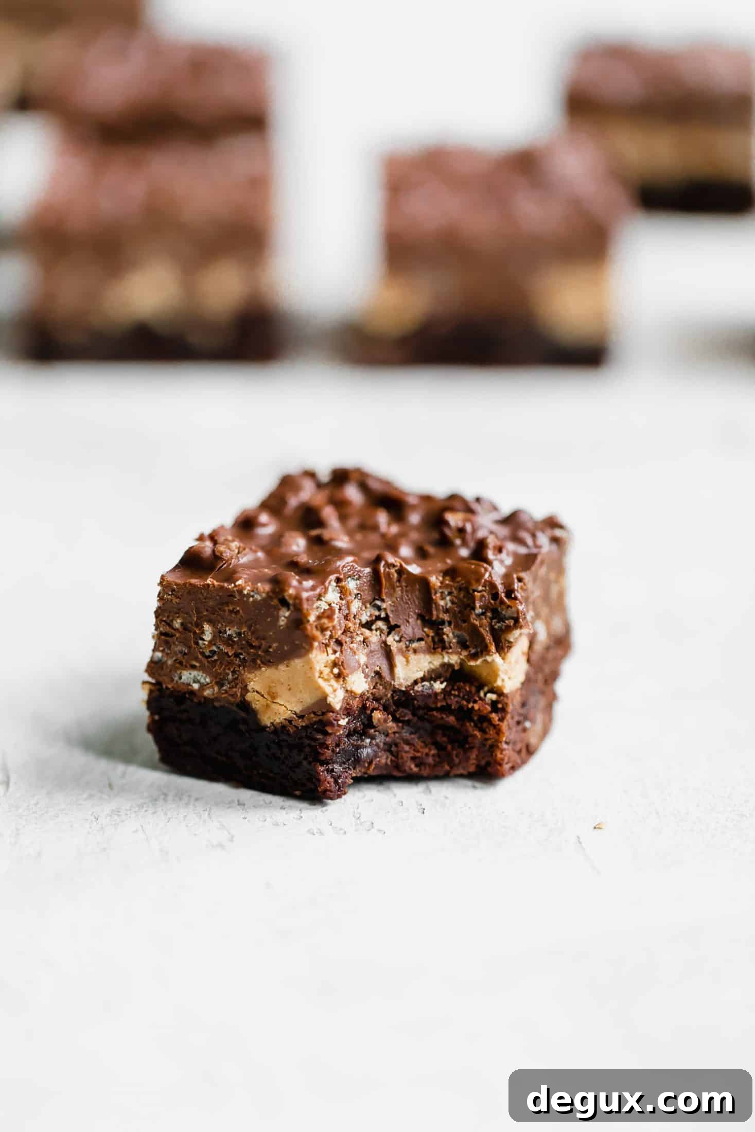 better than crack brownies I howsweeteats.com #brownies #chocolate #peanutbutter