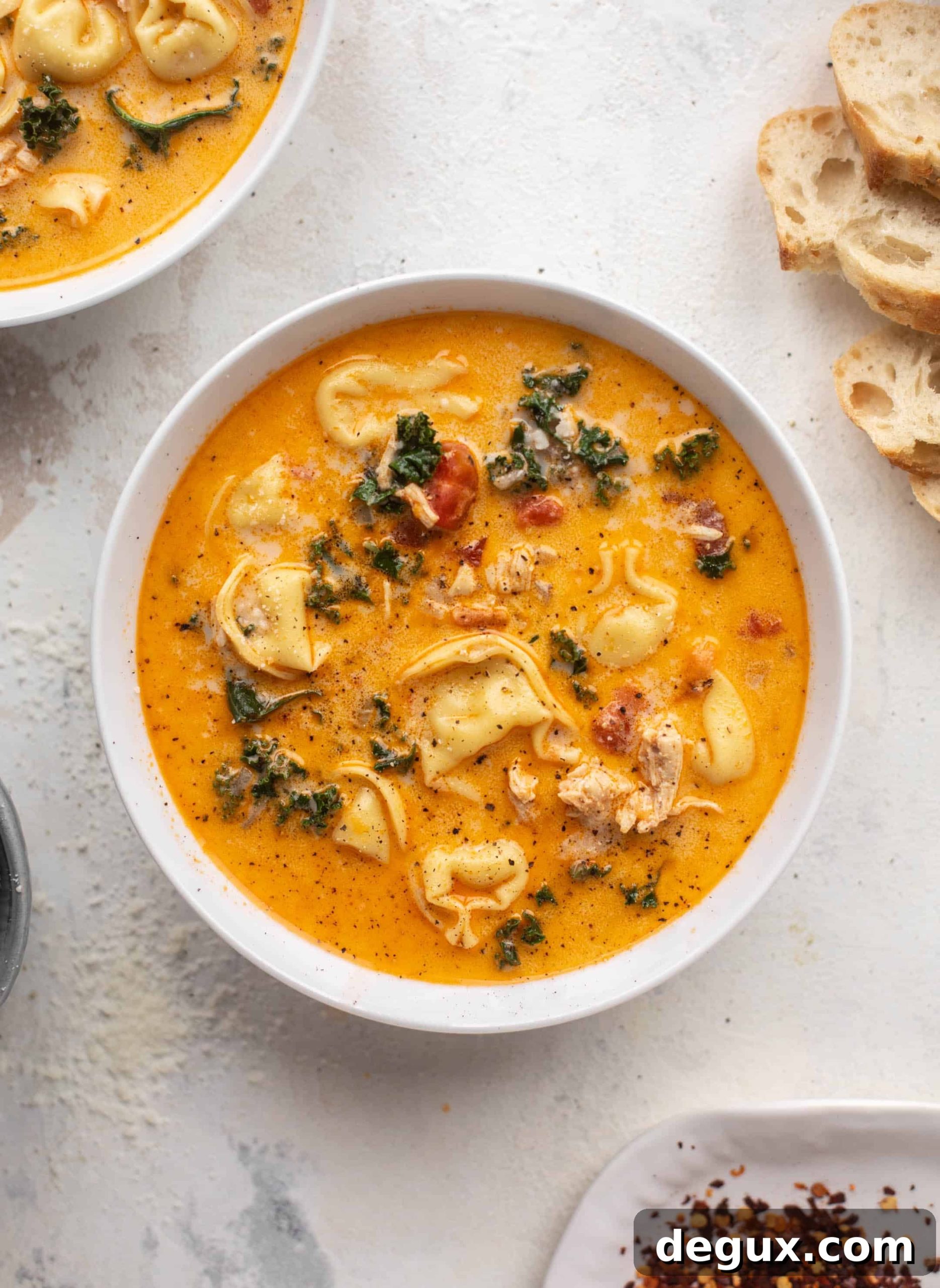fire roasted chicken tortellini soup