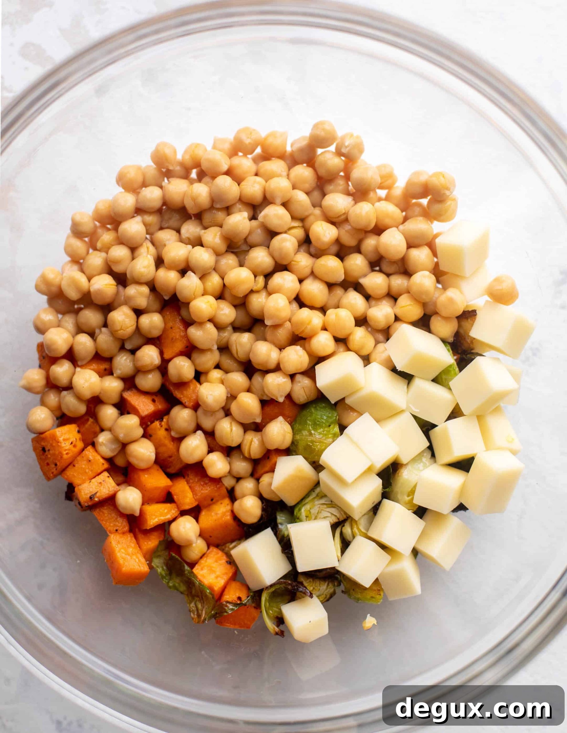 Winter Chickpea Salad with Smoked Provolone for Lunch 5 lunchtime winter chickpea salad