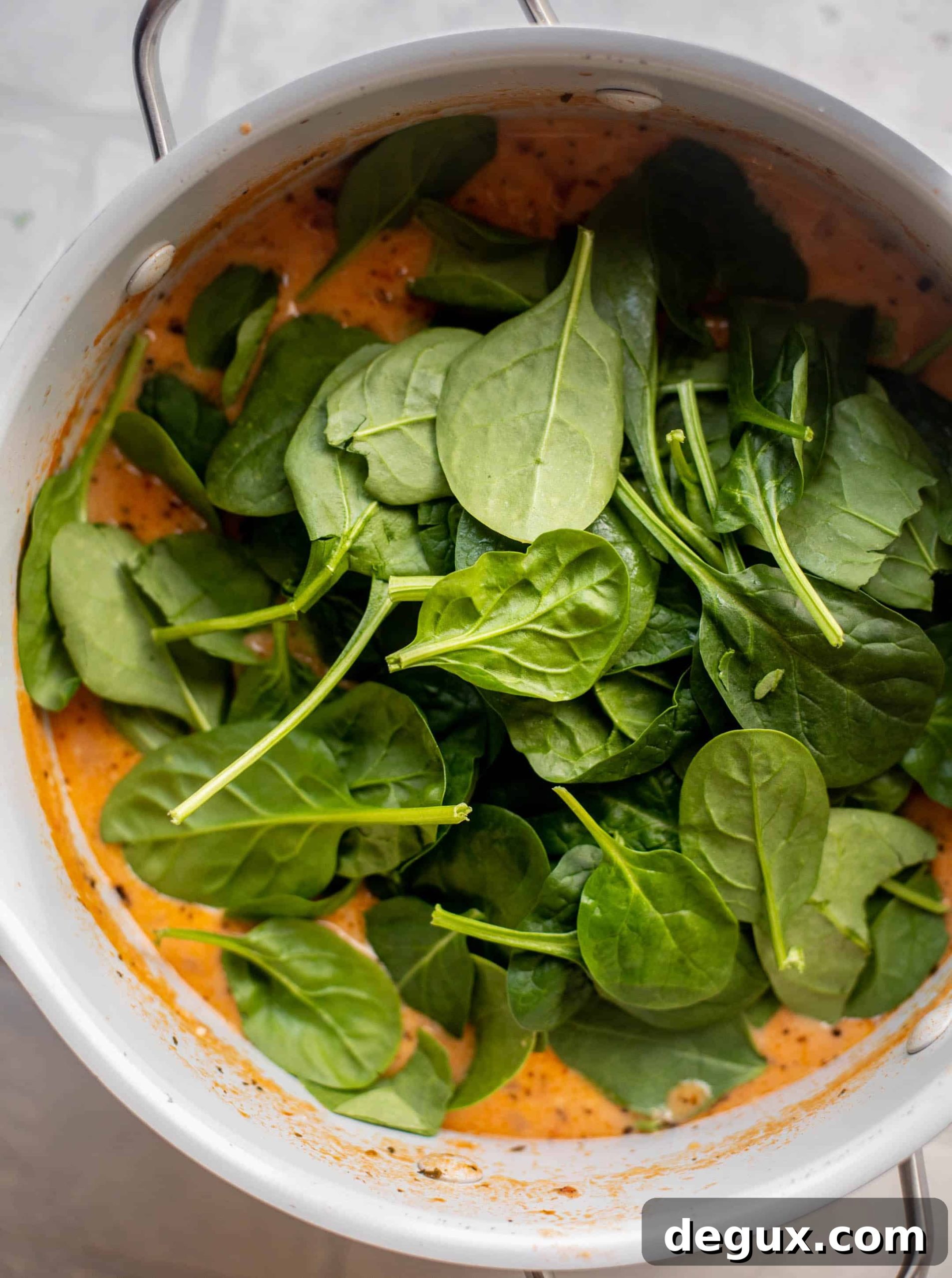 fire roasted white bean spinach soup