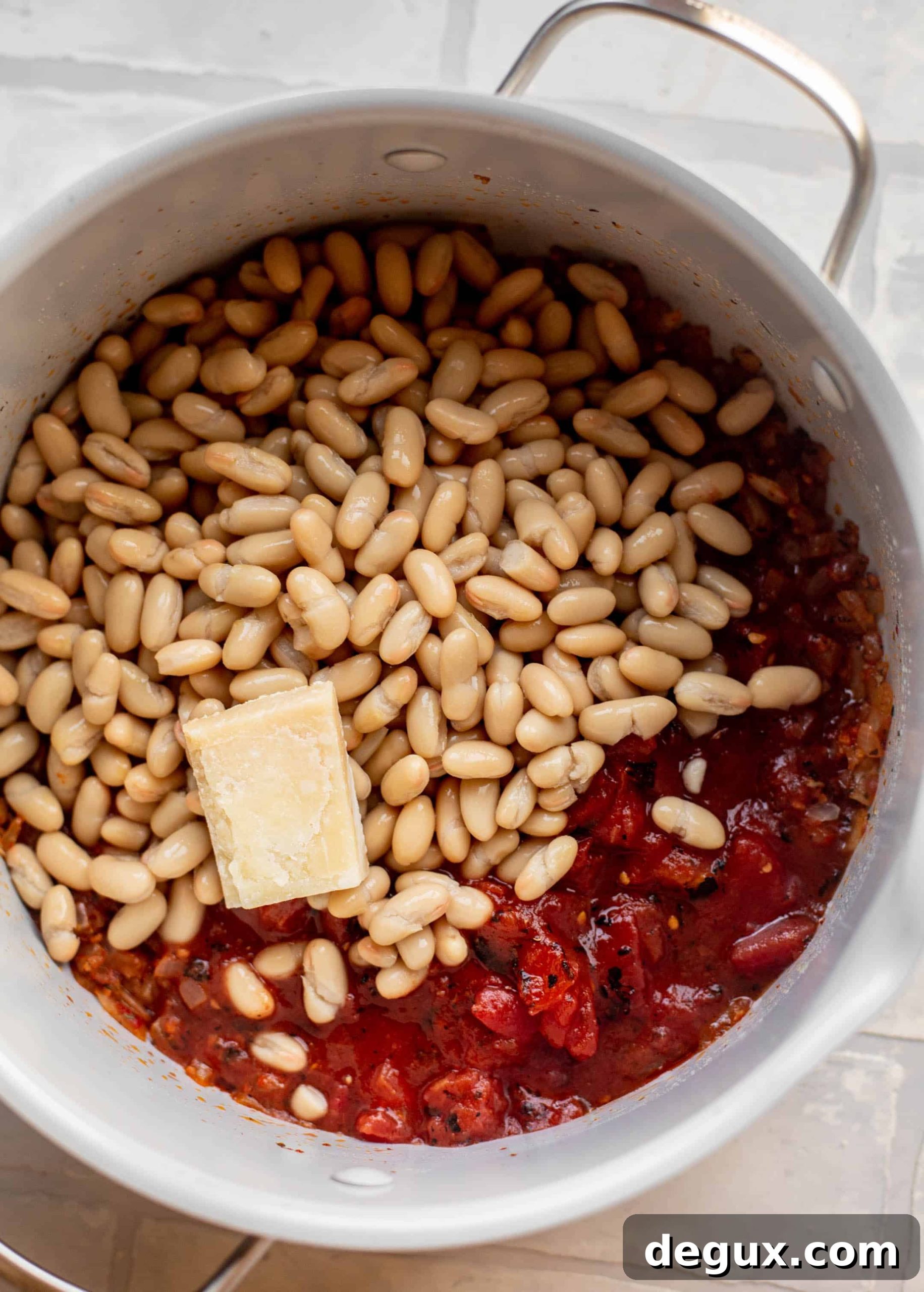 white beans and parmesan broth