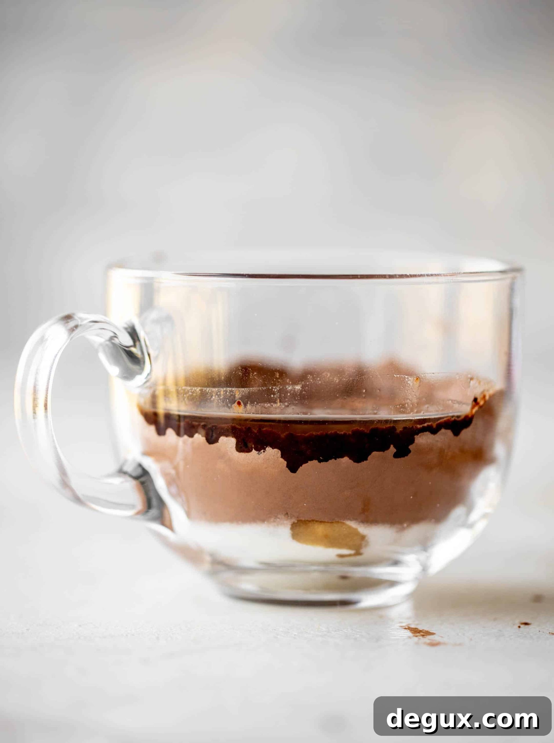 brownie mix in a mug