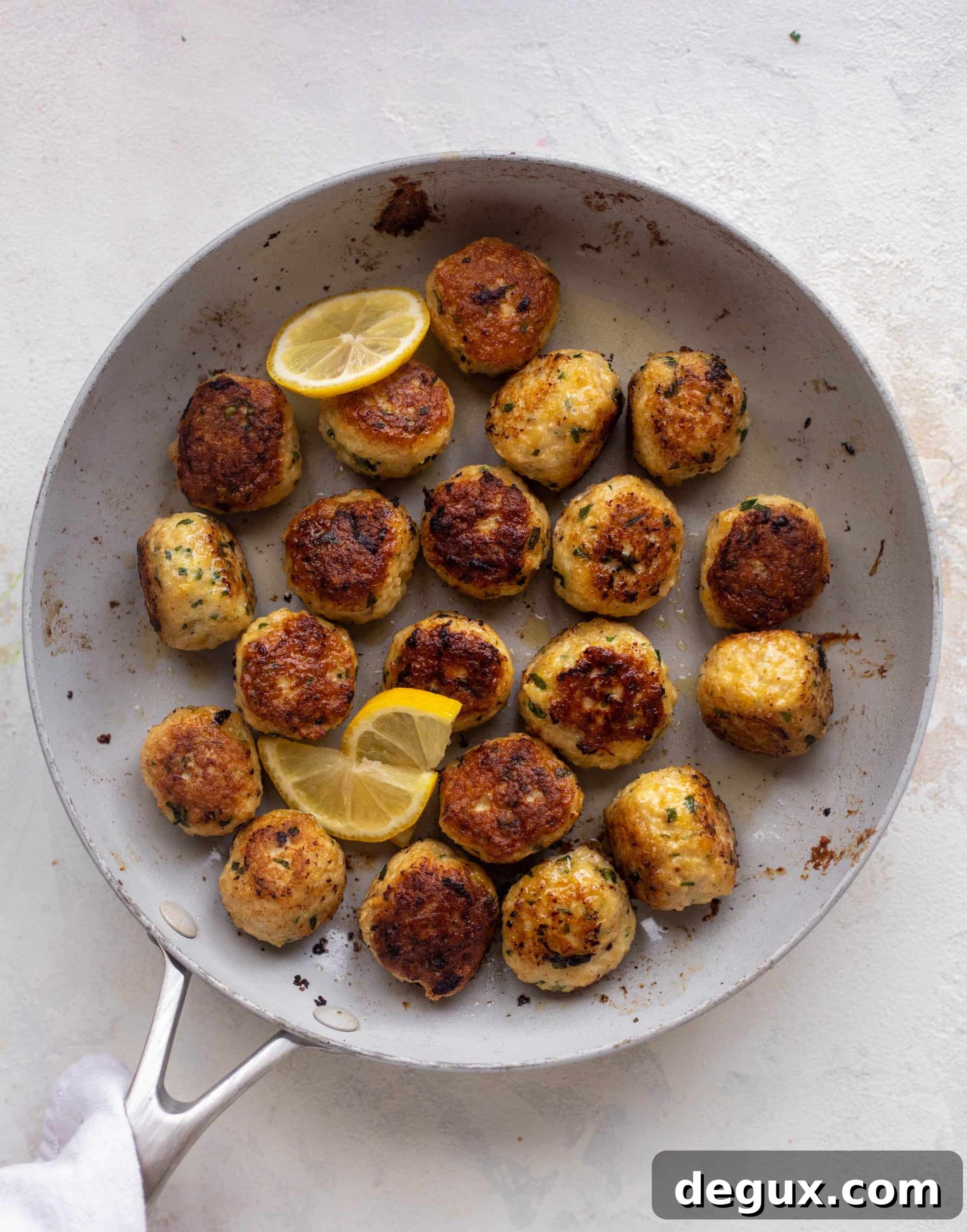 Green Goddess Chicken Ricotta Meatballs with Herbed Sauce 6 green goddess chicken ricotta meatballs