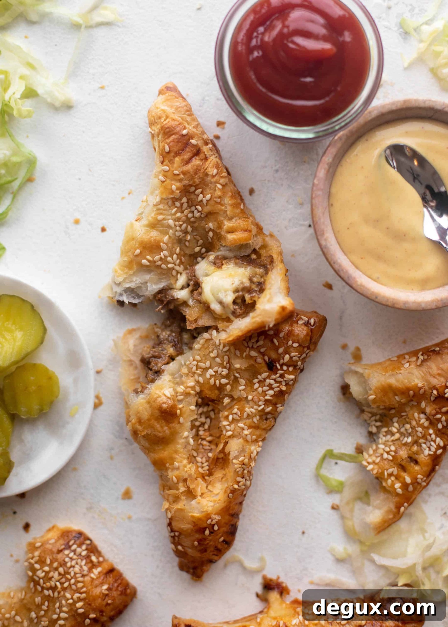 Cheeseburger Puff Pastry Pockets Recipe for Crowd-Pleasing Appetizers 6 cheeseburger puff pastry pockets